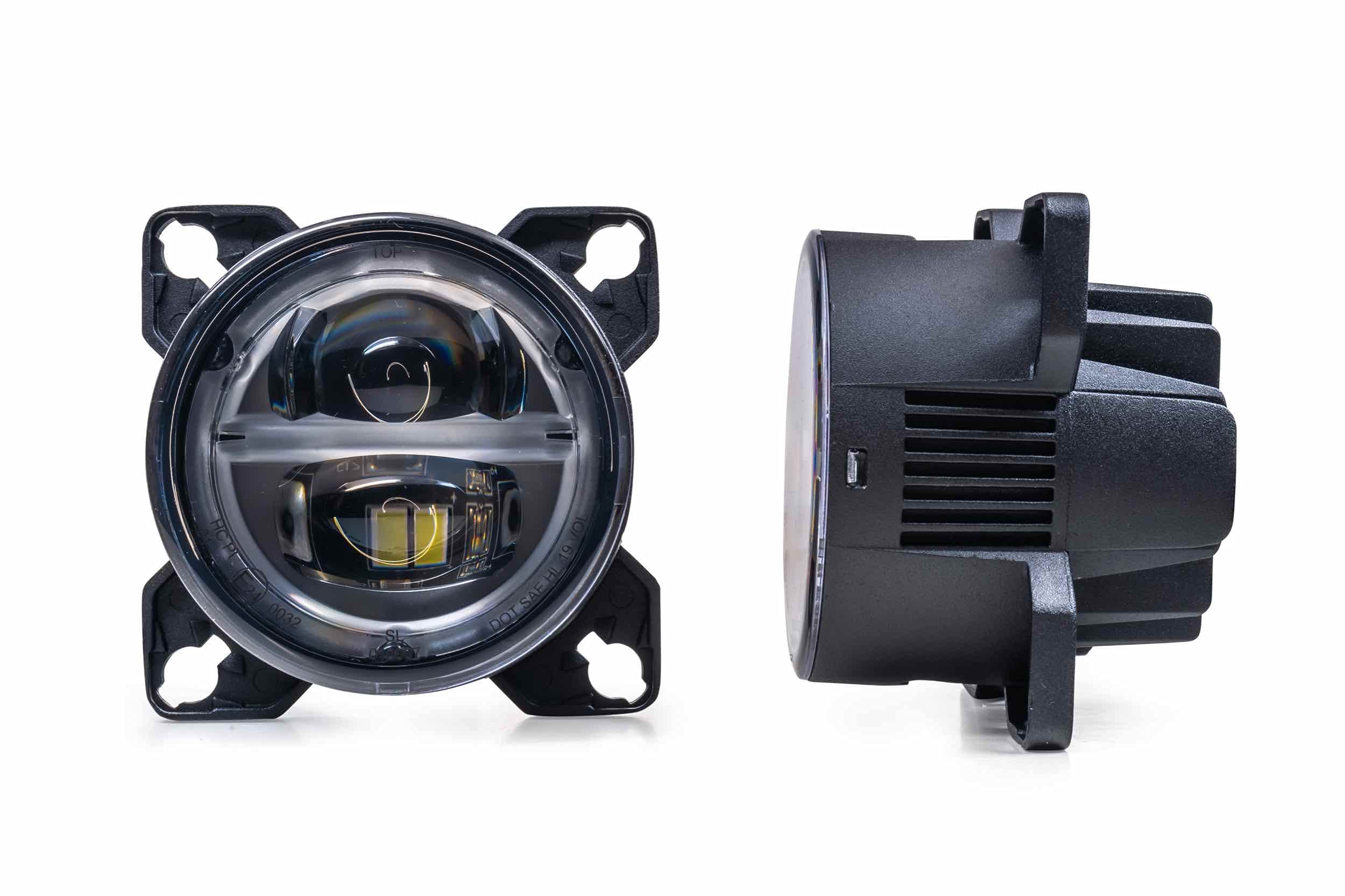 Morimoto High/Lowbeam BI-LED, Sealed3 LED Headlight Housing, Universal 90mm DOT Approved Projector, Ultra Bright Plug and Play Upgrade for Custom Cars, Motorcycles, Motorhomes, Buses, etc. (1x LF802)