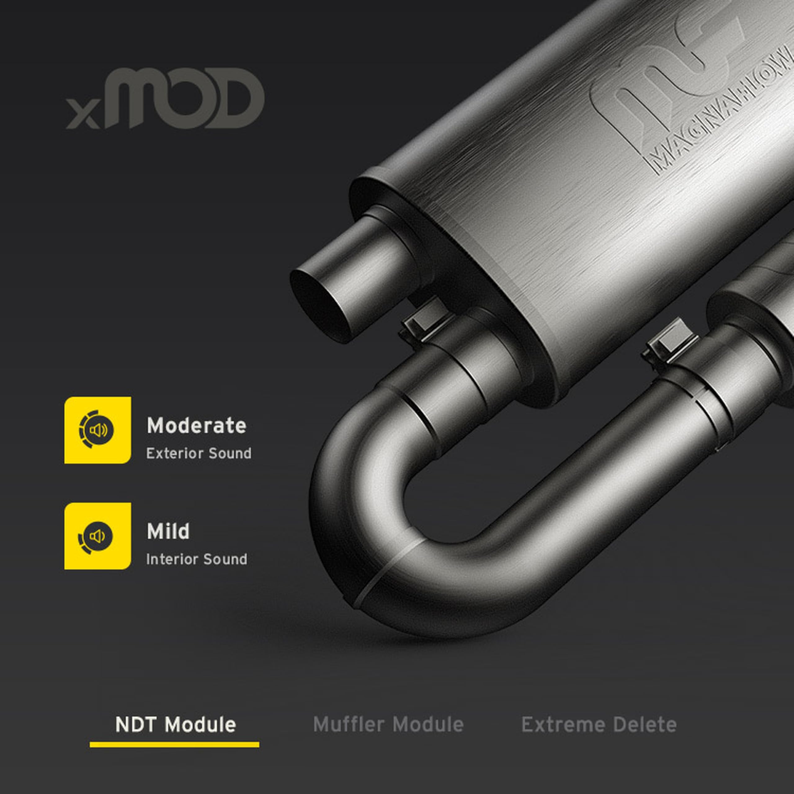 Muffler Magnaflow Xmod 5X8X18 2.5/2.5