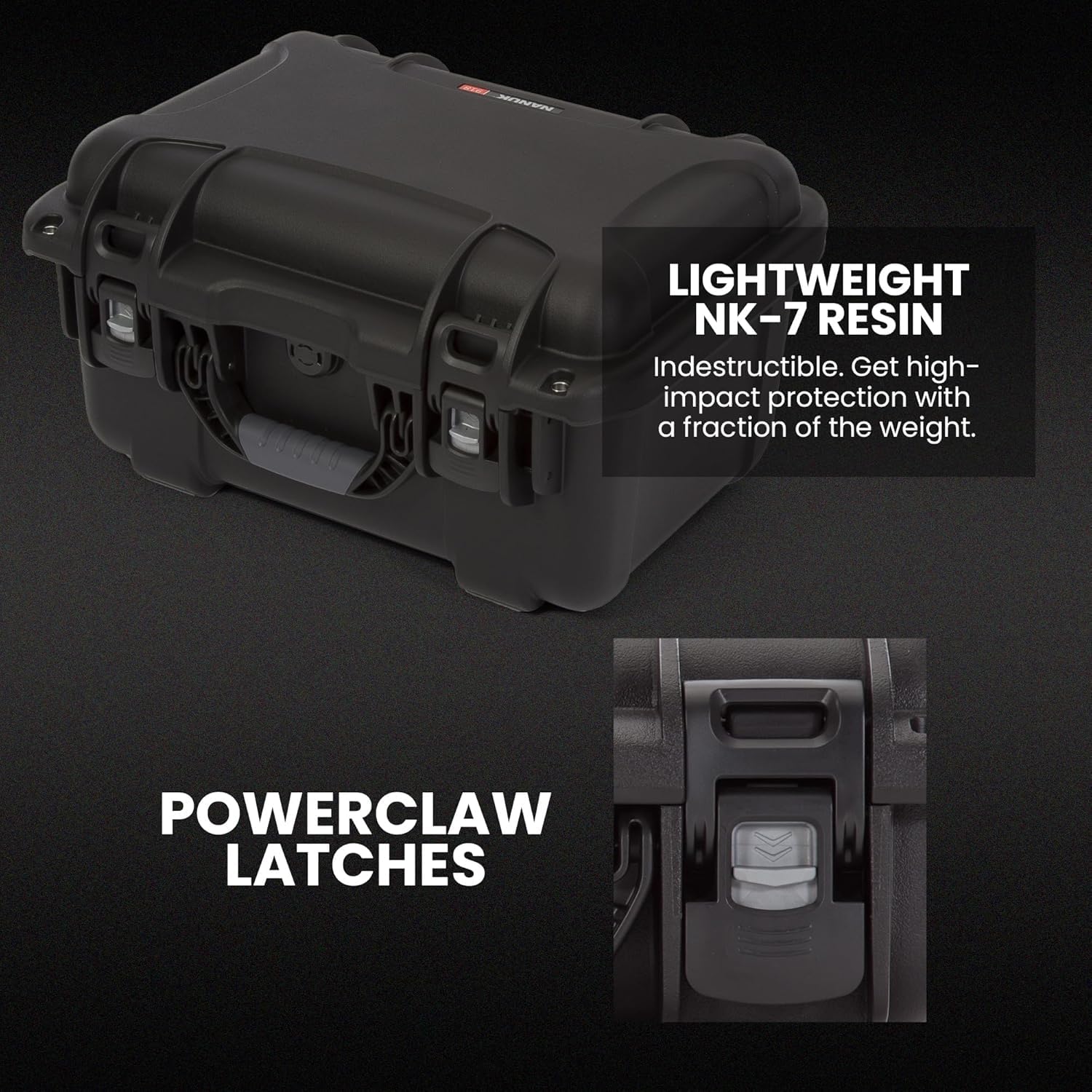 NANUK 918 Hard Case with Custom Foam Insert 3 UP, IP67 Waterproof & Crushproof, Rugged Construction for Ultimate Protection, Made in North America – Black (16.9” x 12.9” x 9.3”)