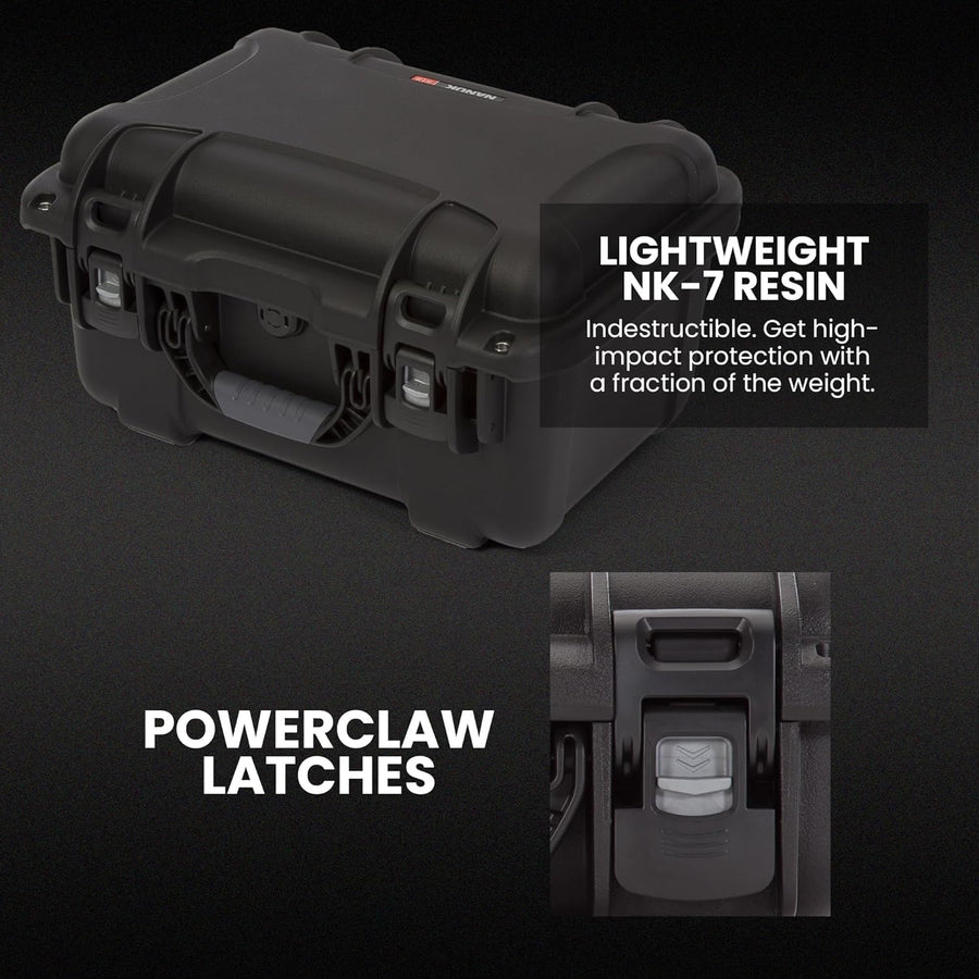 NANUK 918 Hard Case with Custom Foam Insert 3 UP, IP67 Waterproof & Crushproof, Rugged Construction for Ultimate Protection, Made in North America – Black (16.9” x 12.9” x 9.3”)