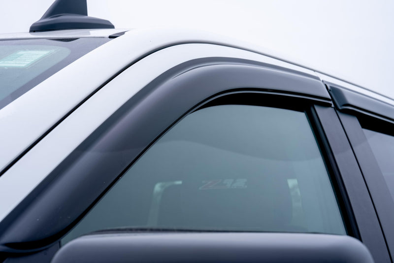 Off Road Black Horse [BHOR Tape On Rain Guards/Wind Deflectors Compatible with 2023-2024 Chevrolet Colorado|2023-2024 GMC Canyon Smoke 4 PCs - 144218