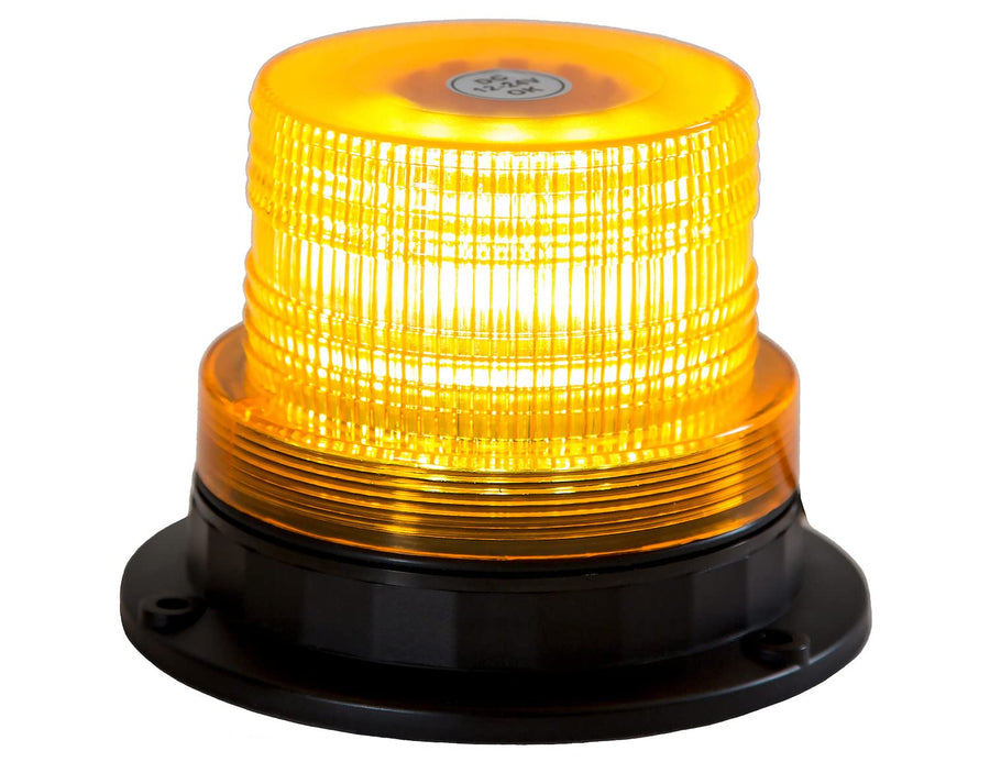 Buyers Products LED Beacon Light SL501A, 5" x 4", 10" Auxiliary Cable Lead, Magnetic & Permanent Mount, Strobe Lights for Trucks, Emergency Lights for Vehicles