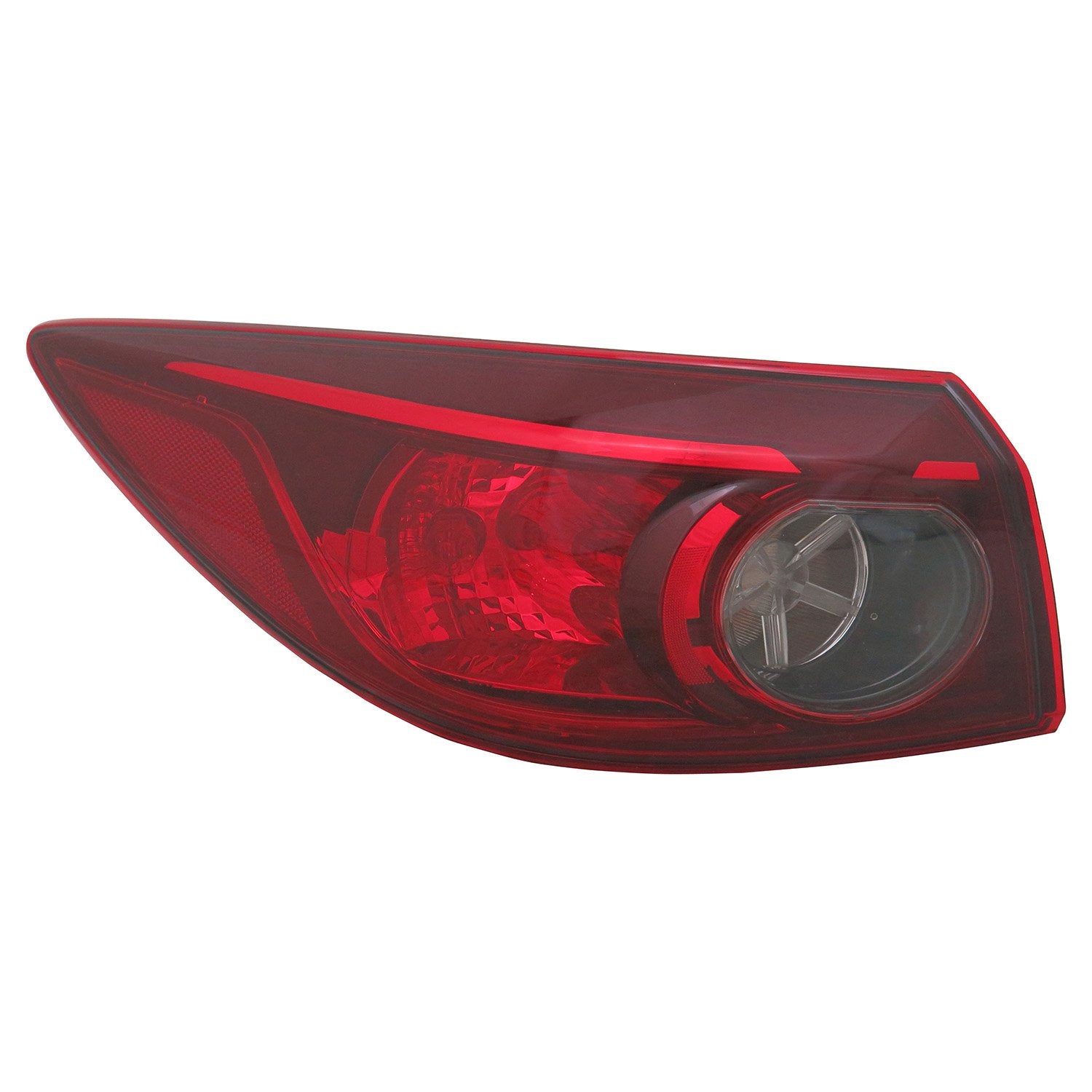 Left TYC Tail Light Assembly Compatible with 2014-2015 Mazda Mazda3