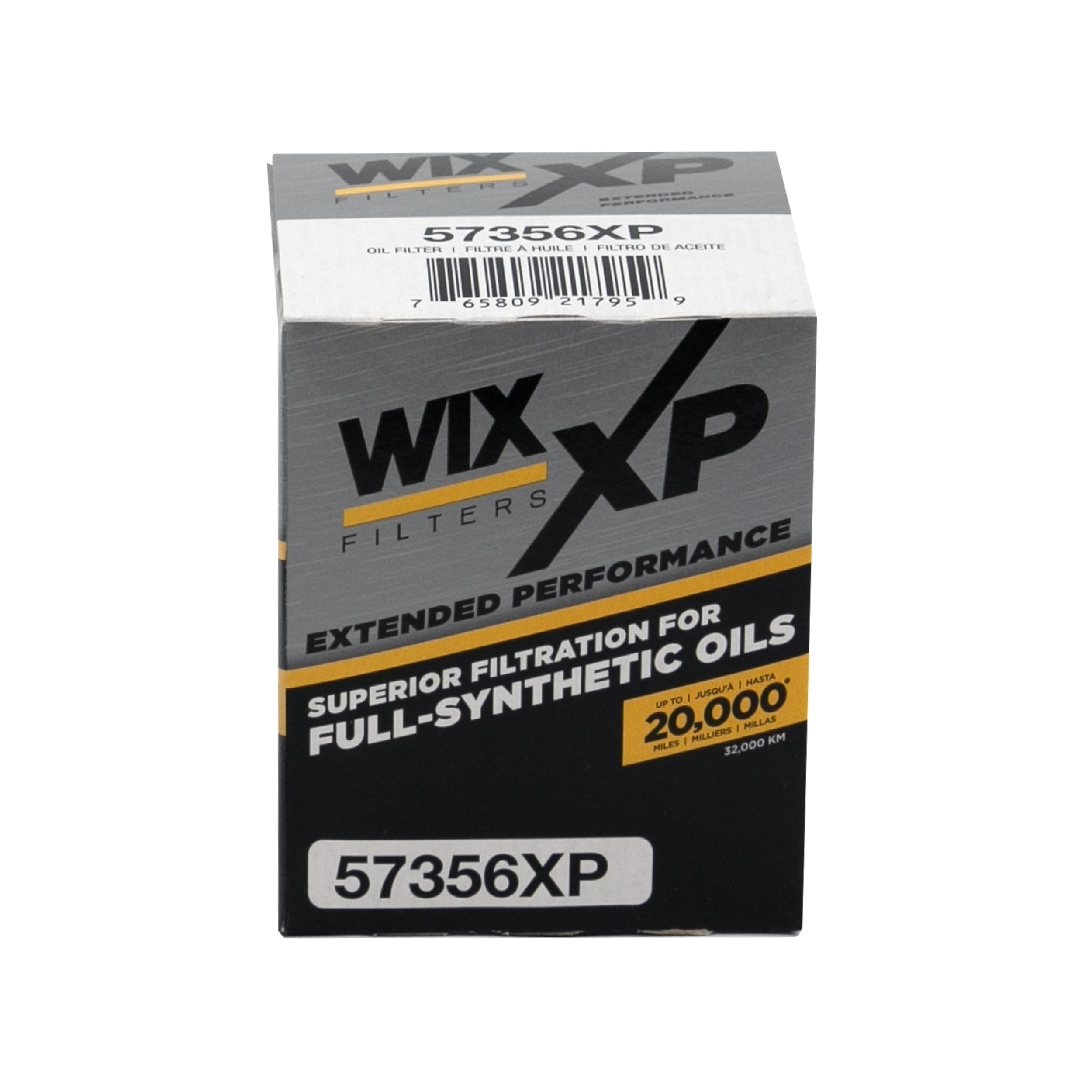WIX XP Oil Filter Replacement 57356XP, Built for Synthetic Oil - Compatible With Acura, Honda (01-18), Hyundai (07-09), Mazda (10-11), Infiniti, Nissan (96-18)