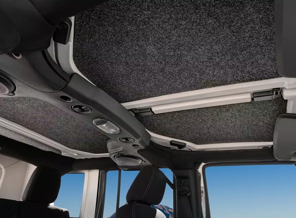 Jeep Headliner - Bedrug | 2011 - 2018 Jeep Wrangler UNLTD JK 4 Door, Custom cut, Grey - 4 pc. | HLJK114DRK