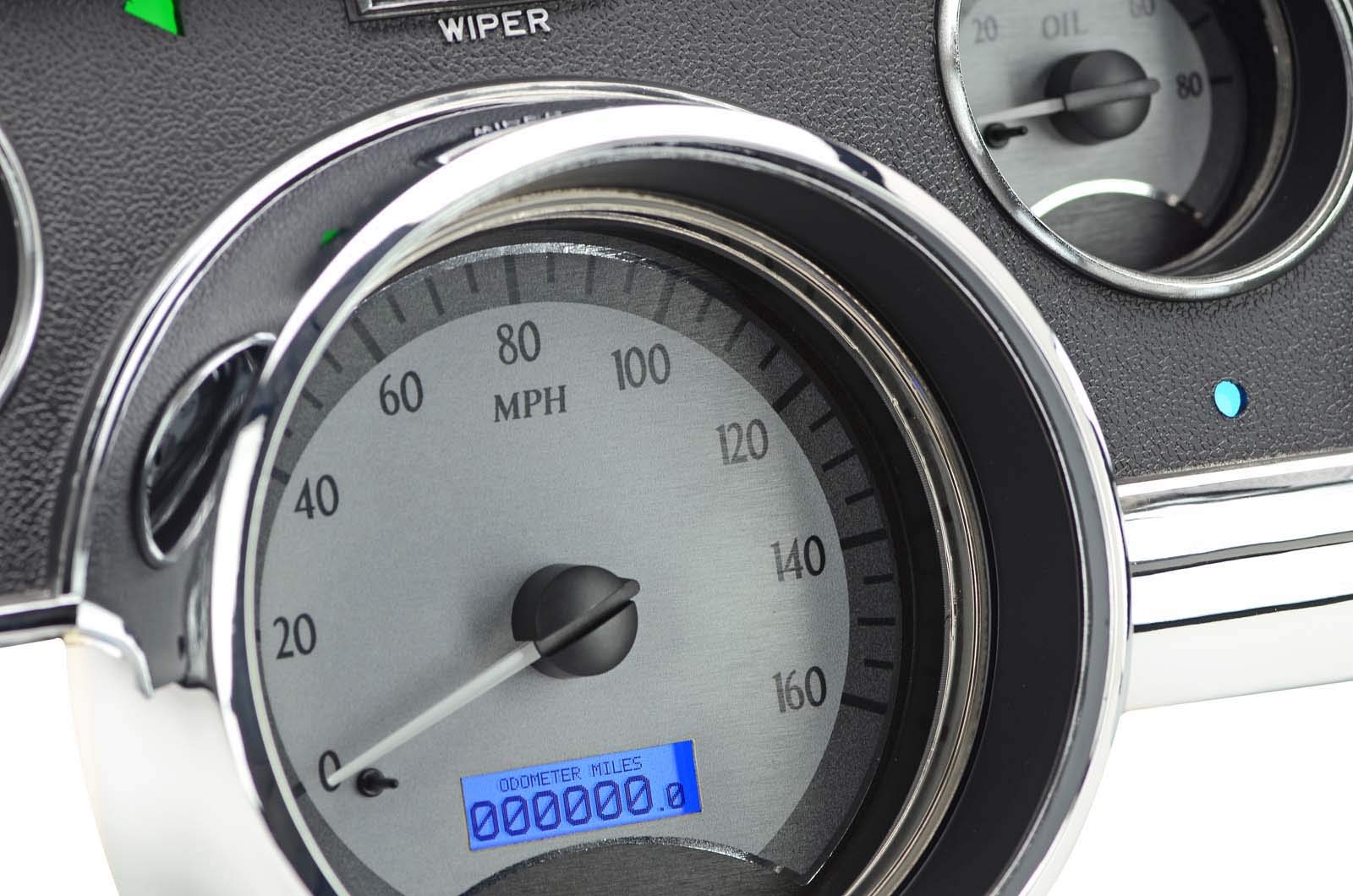 Ford Mustang VHX System, Silver Face - Blue Display 1967-68
