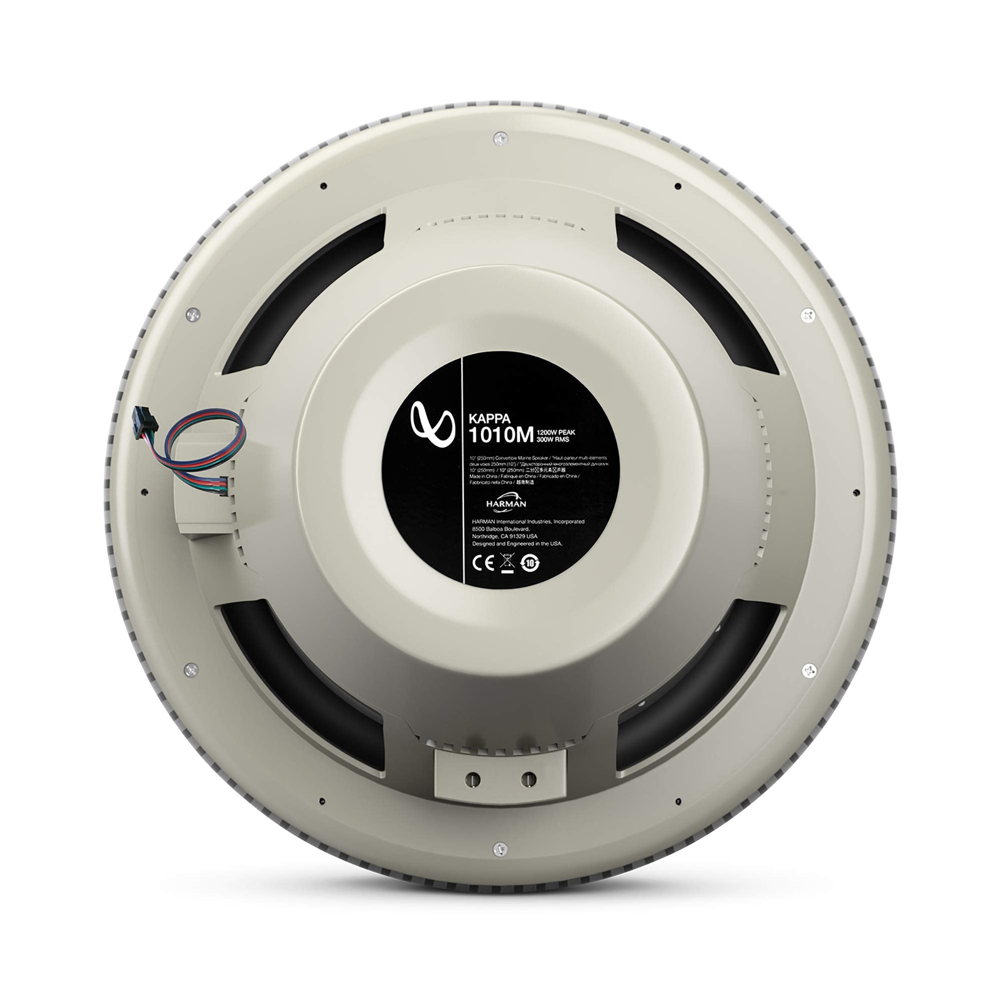 Kappa Marine Infinity KAPPA1010M White 10" Premium RGB LED Subwoofer