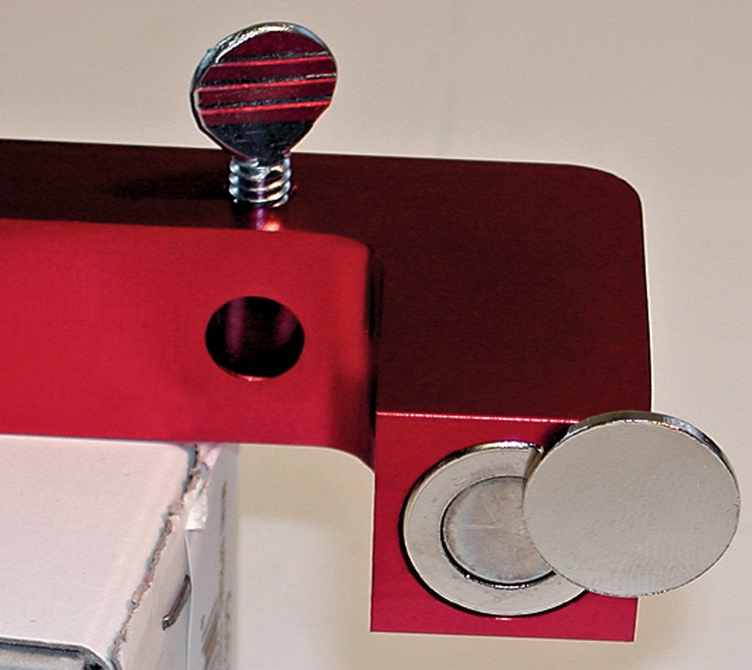 ProForm Magnetic Deck Bridge, Up to 4-1/2 in Bores, Aluminum, Red Anodized, Each