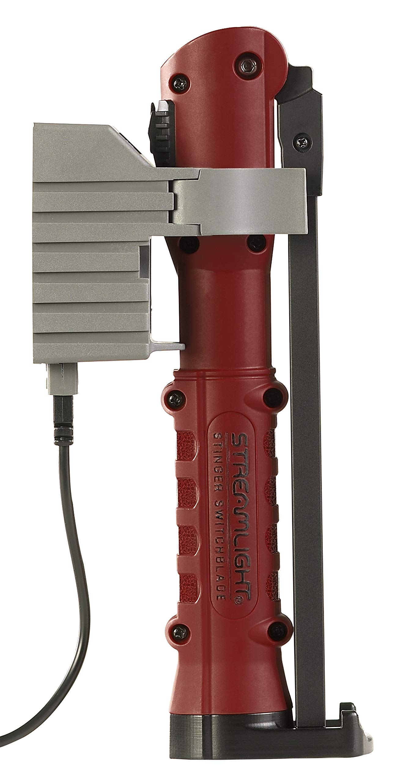 Streamlight Stinger 76800 Switchblade 800-Lumen Rechargeable Compact Multi-Function LED Work Light with Color-Rite Technology and USB Cable, Red