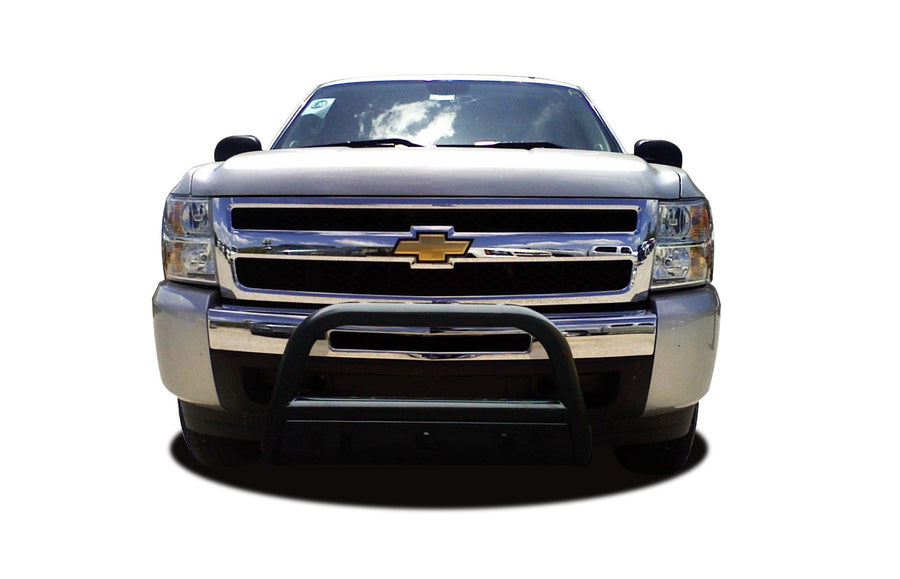 Bull Bar Black Horse Skid Plate Compatible with 2011-2019 Chevrolet Silverado 2500 HD|2011-2019 Chevrolet Silverado 3500 HD|2011-2019 GMC Sierra 2500 HD|2011-2019 GMC Sierra 3500 HD-BB004919A-SP