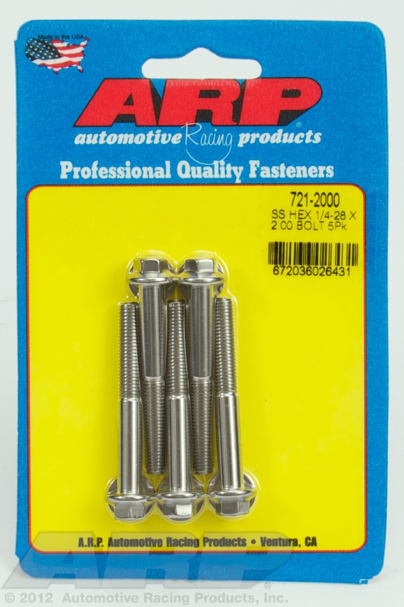 Hex Bolt ARP (721-2000), Stainless Steel