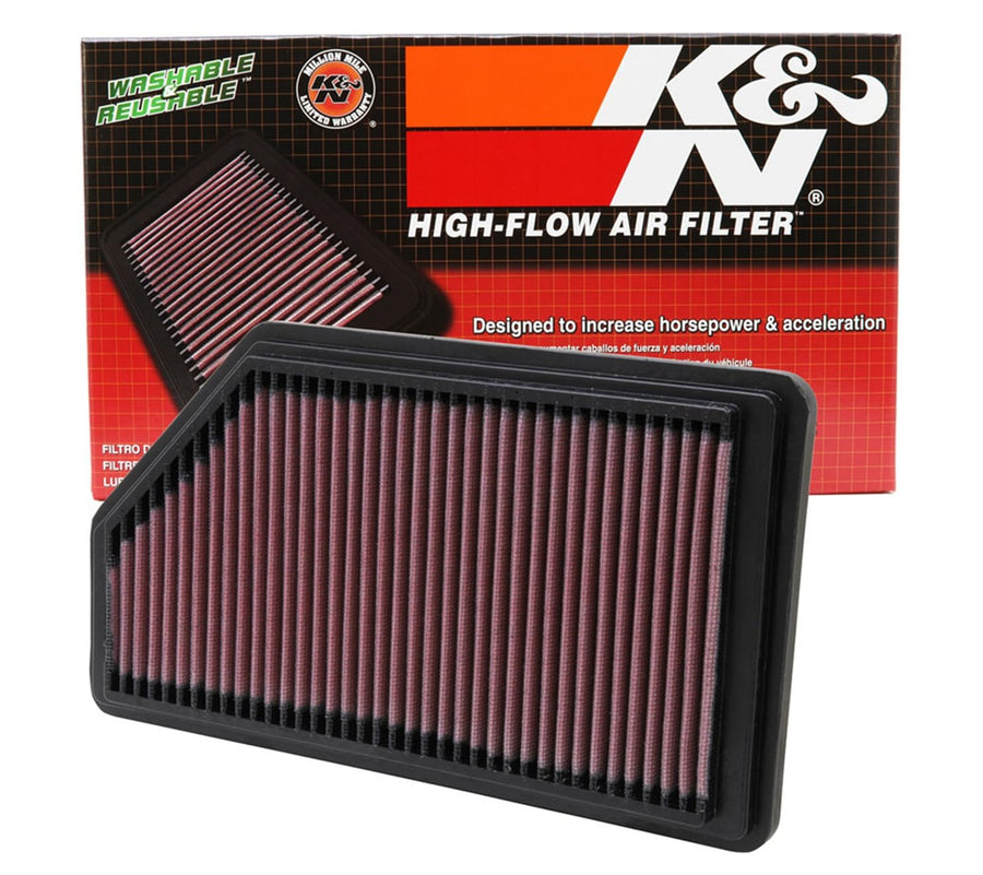 K&N Engine Air Filter: Replacement Car Air Filter, Washable, Clean Every 75,000 Miles, Reusable, Premium: Compatible with 2001-2008 Acura/Honda (MDX, Pilot), 33-2200