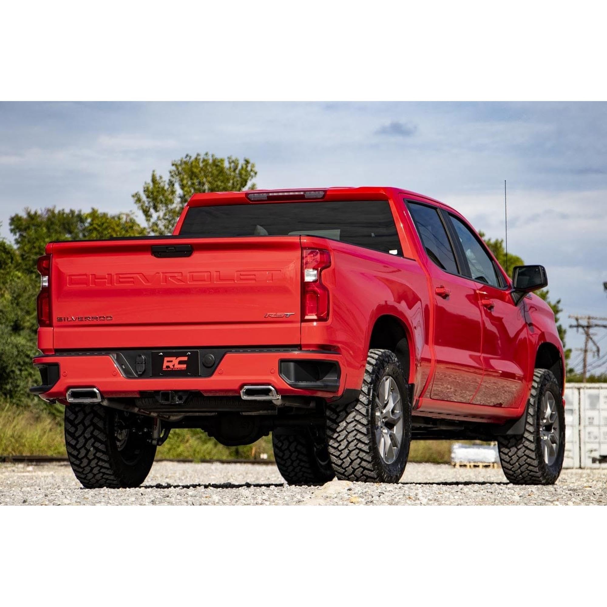3.5" Rough Country Lift Kit w/N3 Struts for 2019-2024 GMC Sierra 1500-22631RED