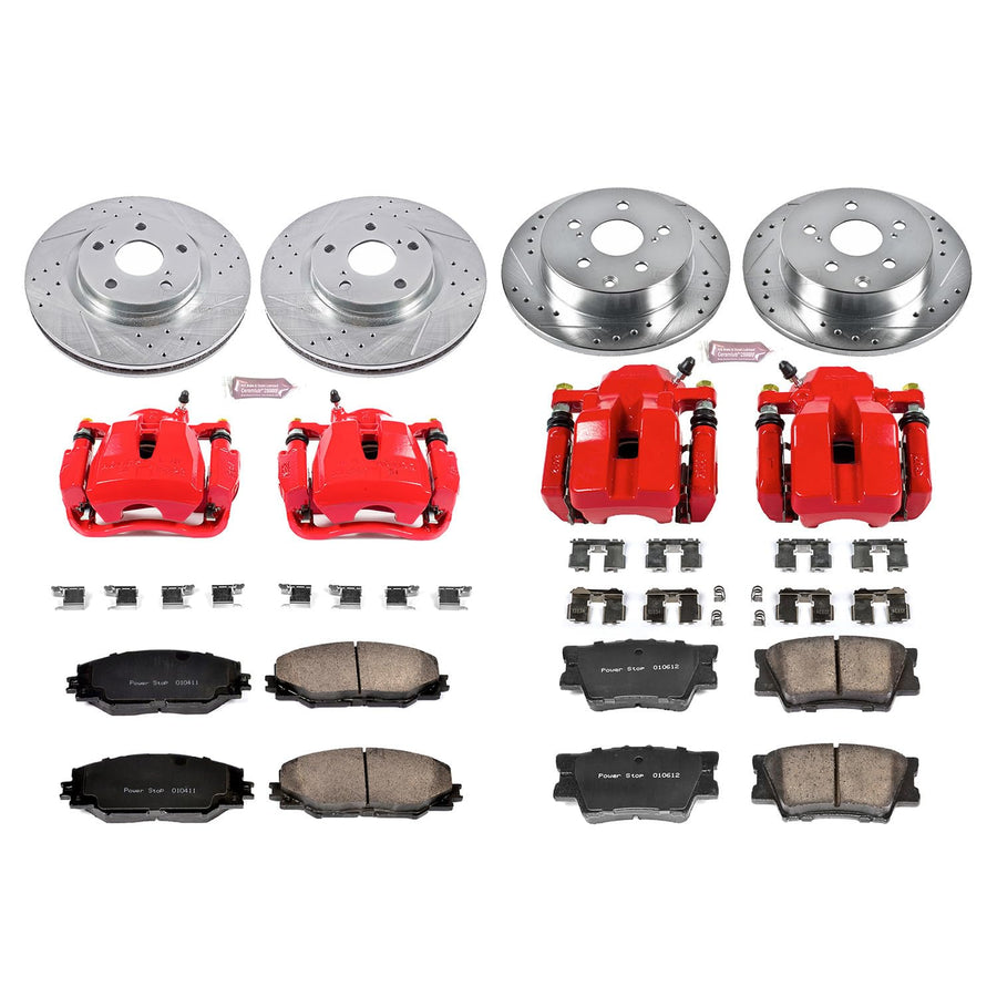 Power Stop Z23 KC4101 Evolution Sport Performance Brake Kit with Caliper For Toyota RAV4 2006-2012 [Model Specific]
