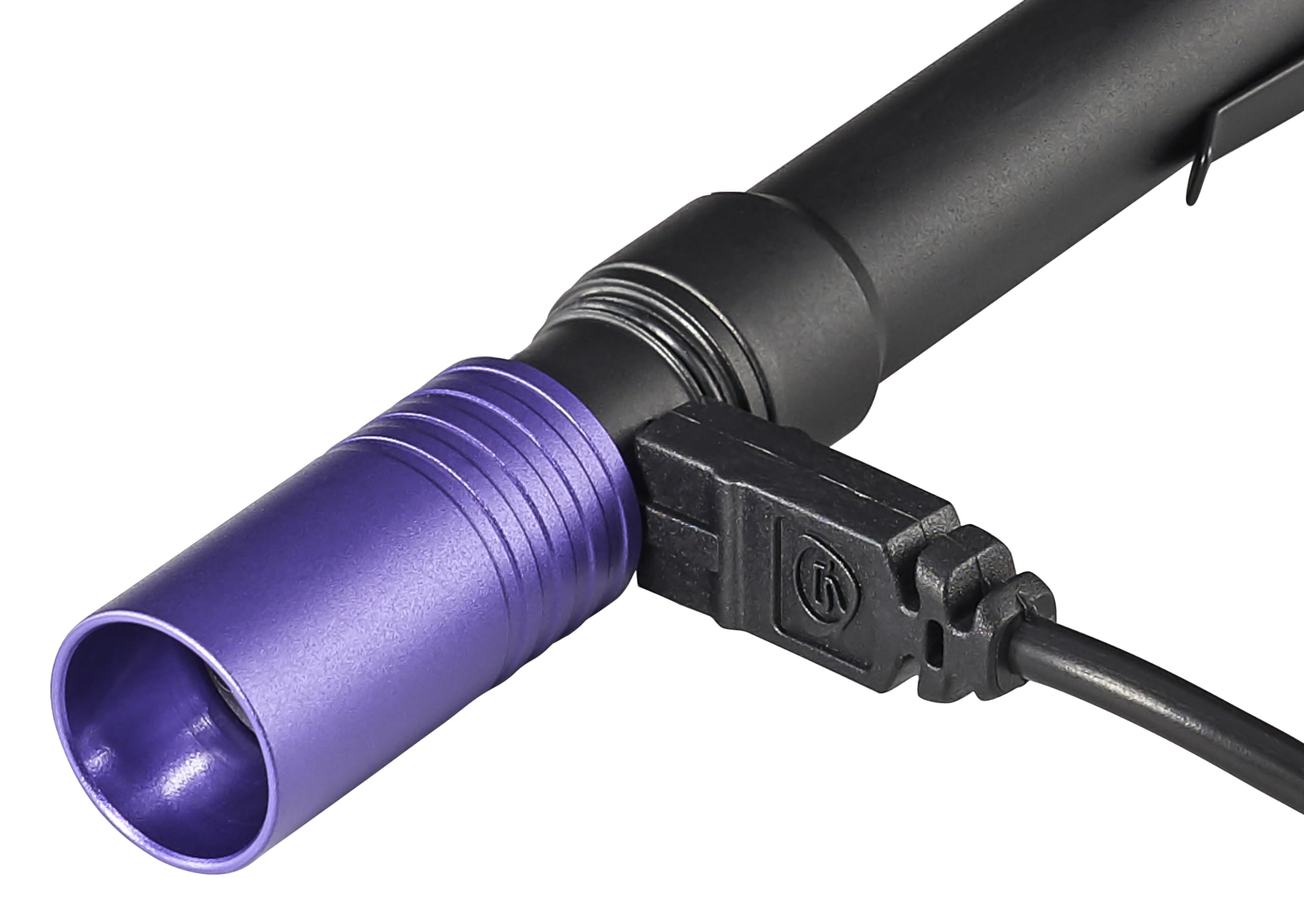 Streamlight Stylus Pro USB 66149 400nm UV Rechargeable Penlight with USB Cord and Nylon Holster, Black