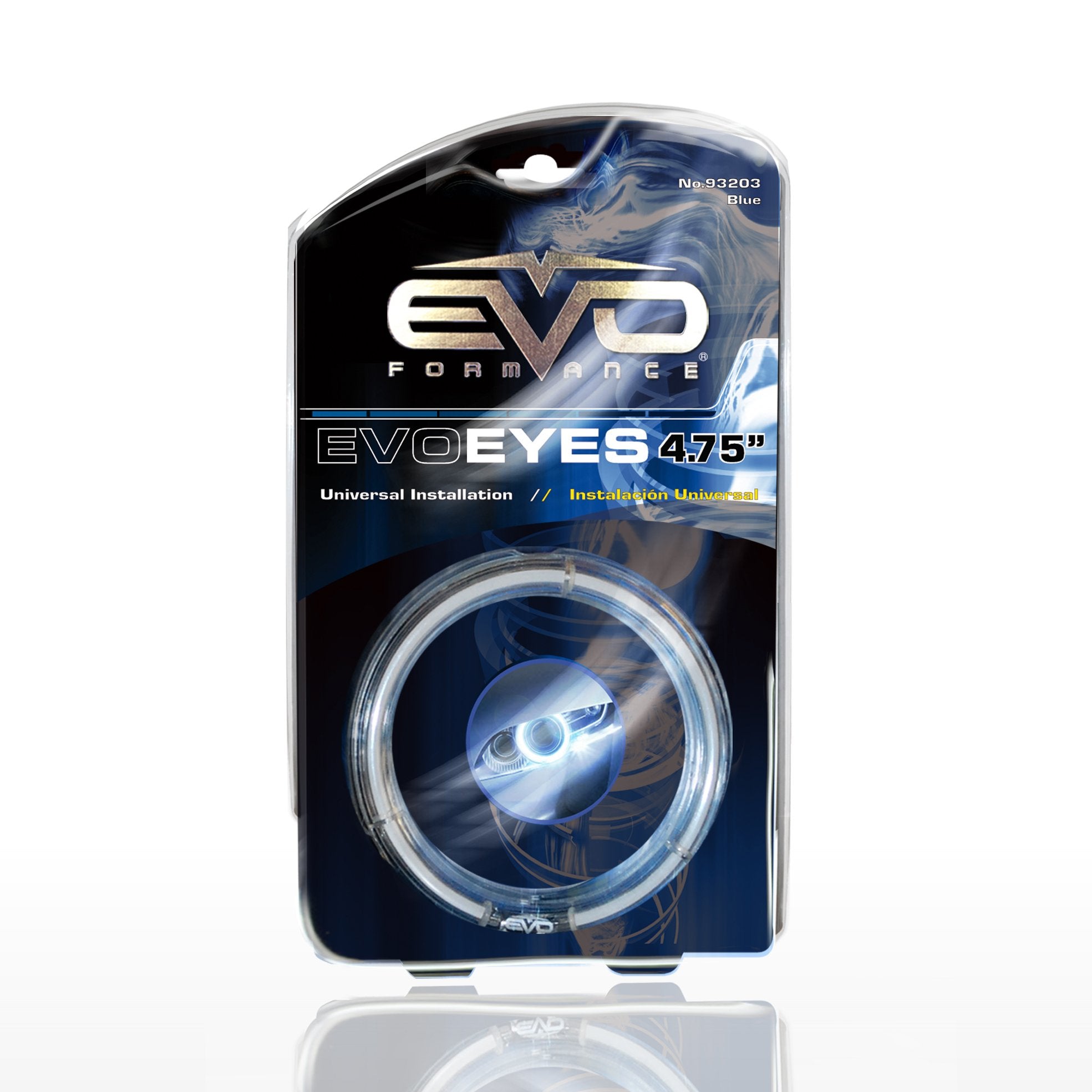 EVO Formance CIPA 93203 EVO Eyes 4.75" (12 cm) Diameter - Universal Fit "Halo" Angel Eyes - Blue