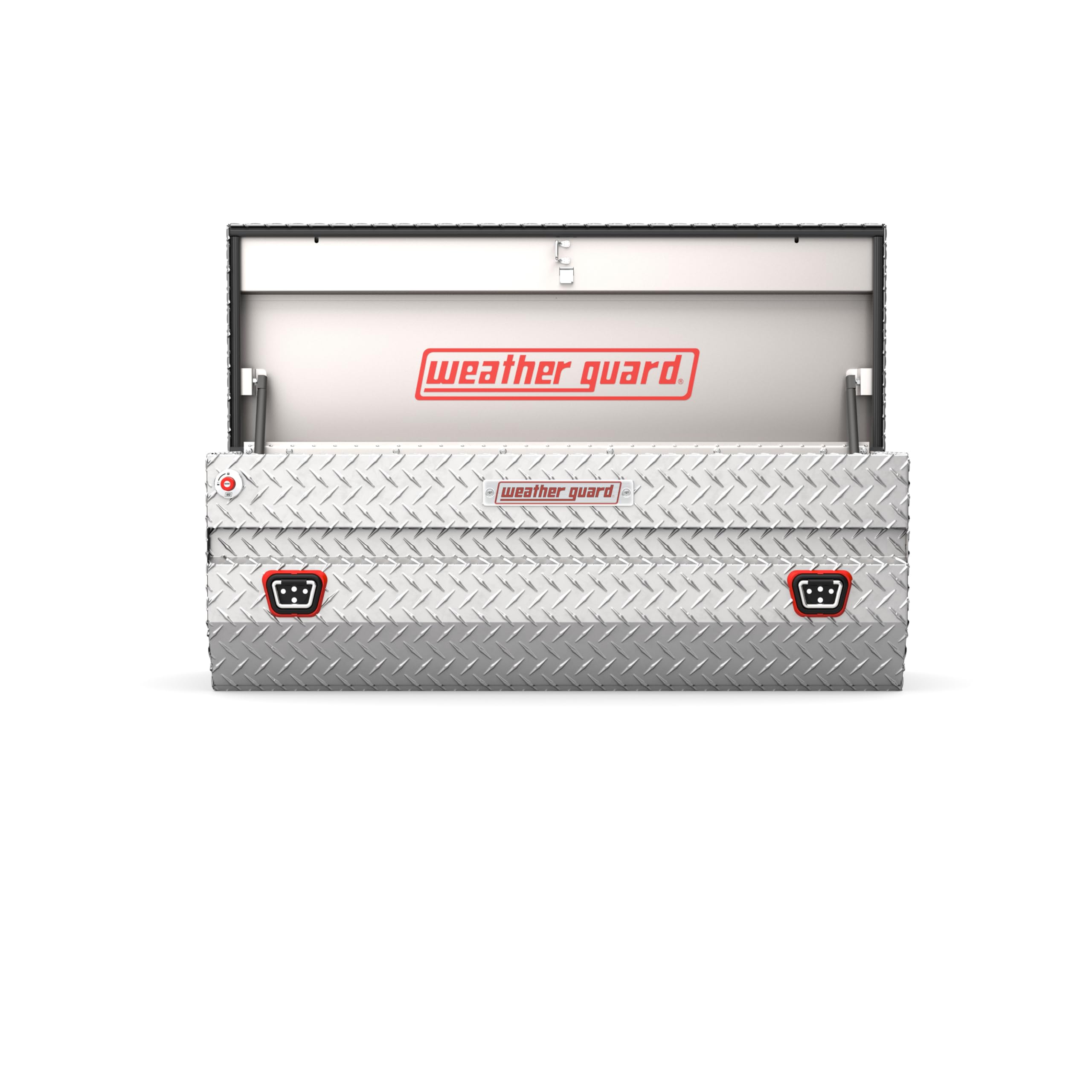 624-0-04 Weather Guard Aluminum All-Purpose Truck Tool Chest, Fits Full and Compact Size Trucks, 8.5 cu ft Storage Capacity (Clear)