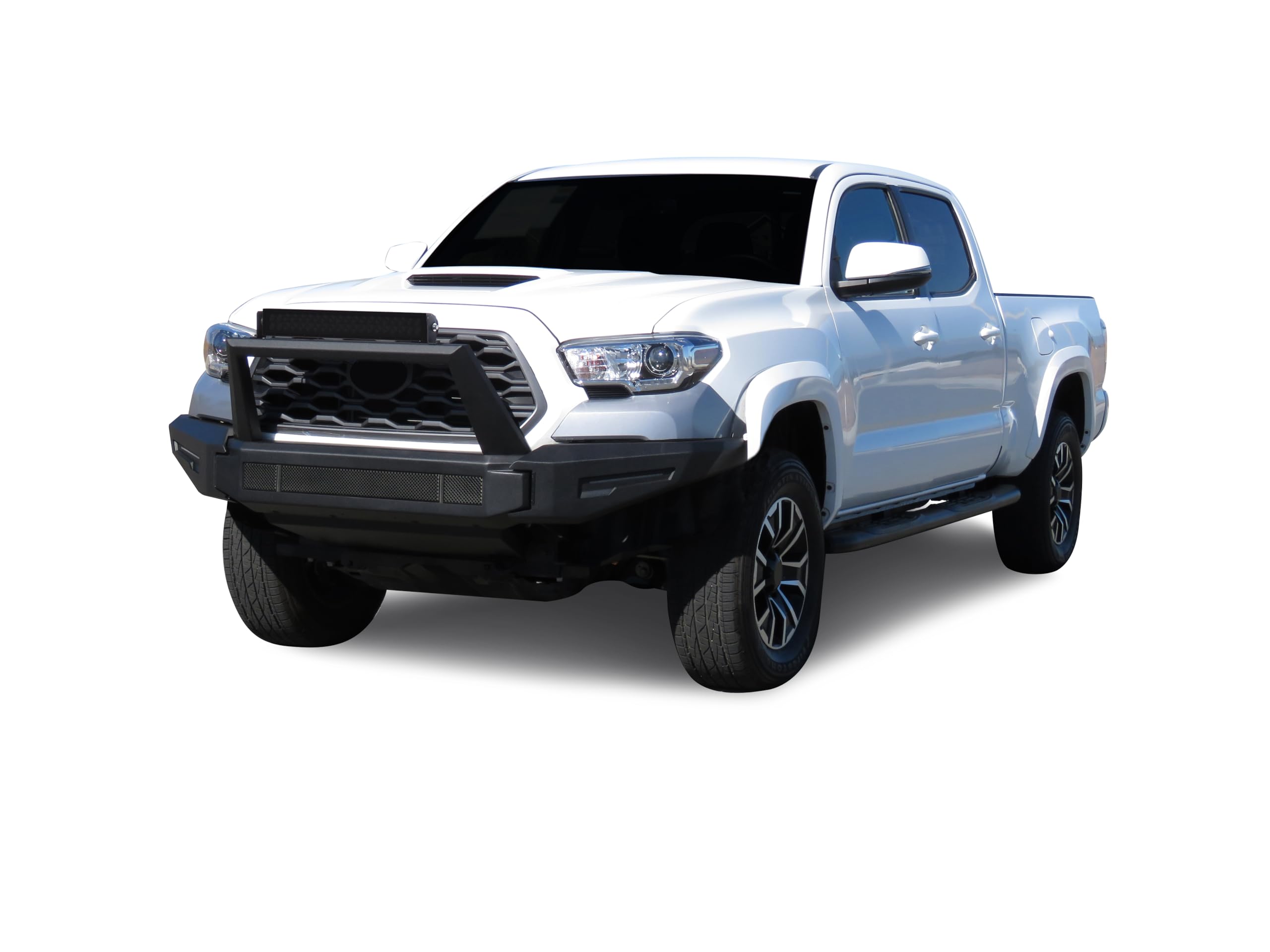 Heavy Duty Black Horse Armour II Modular Front Bumper Matte Black Compatible with 2016-2023 Toyota Tacoma-AFB-TA21