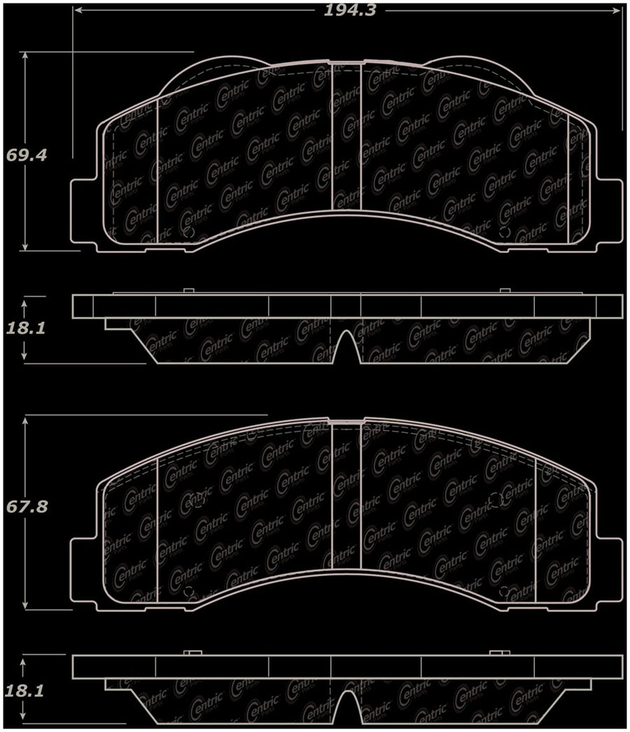 StopTech Truck & SUV Pad 319.14140