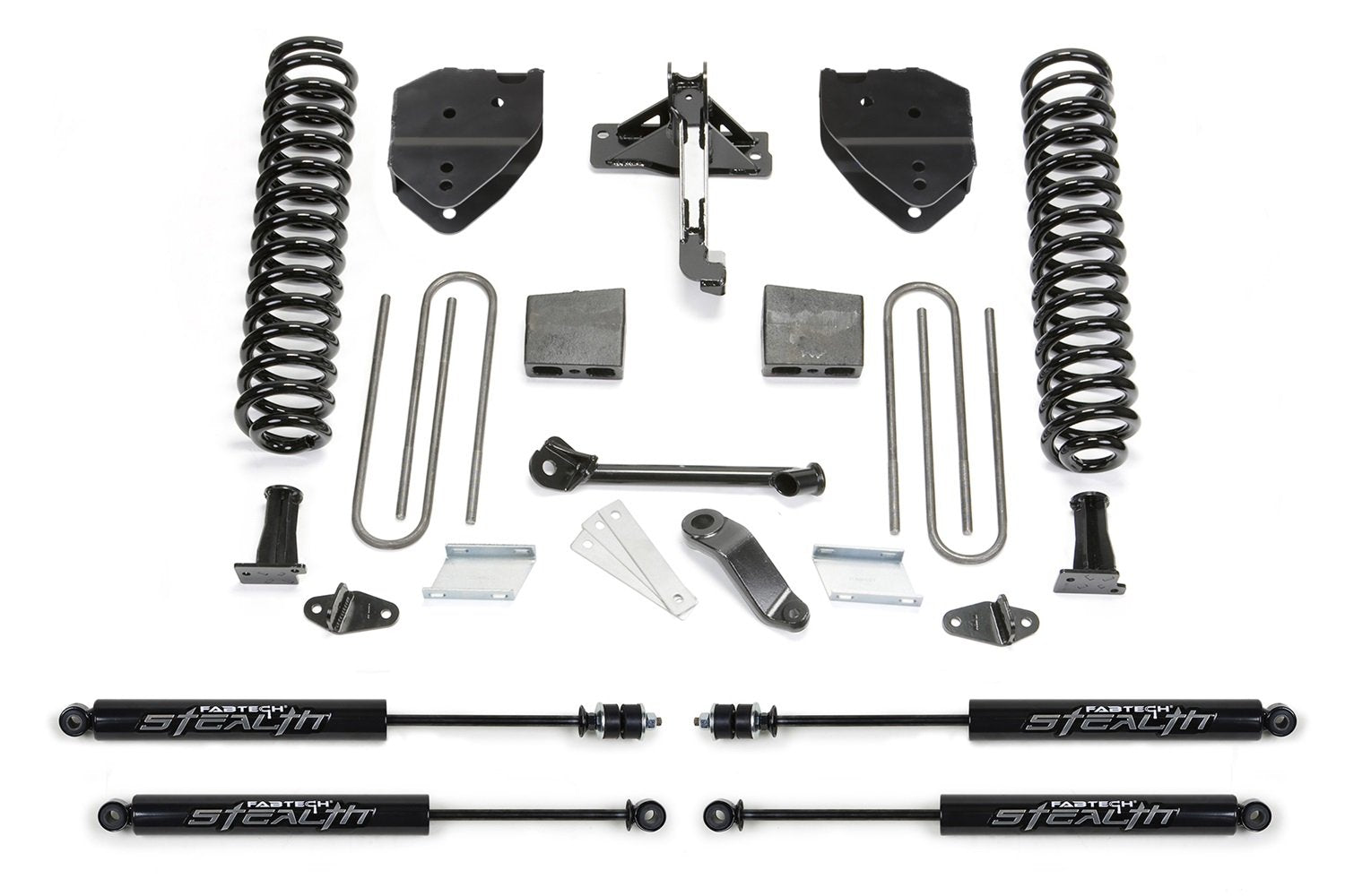 Fabtech K2217M Lift System Basic w/Shocks 6 In. Incl. Stealth Shocks Basic Lift System w/Shocks