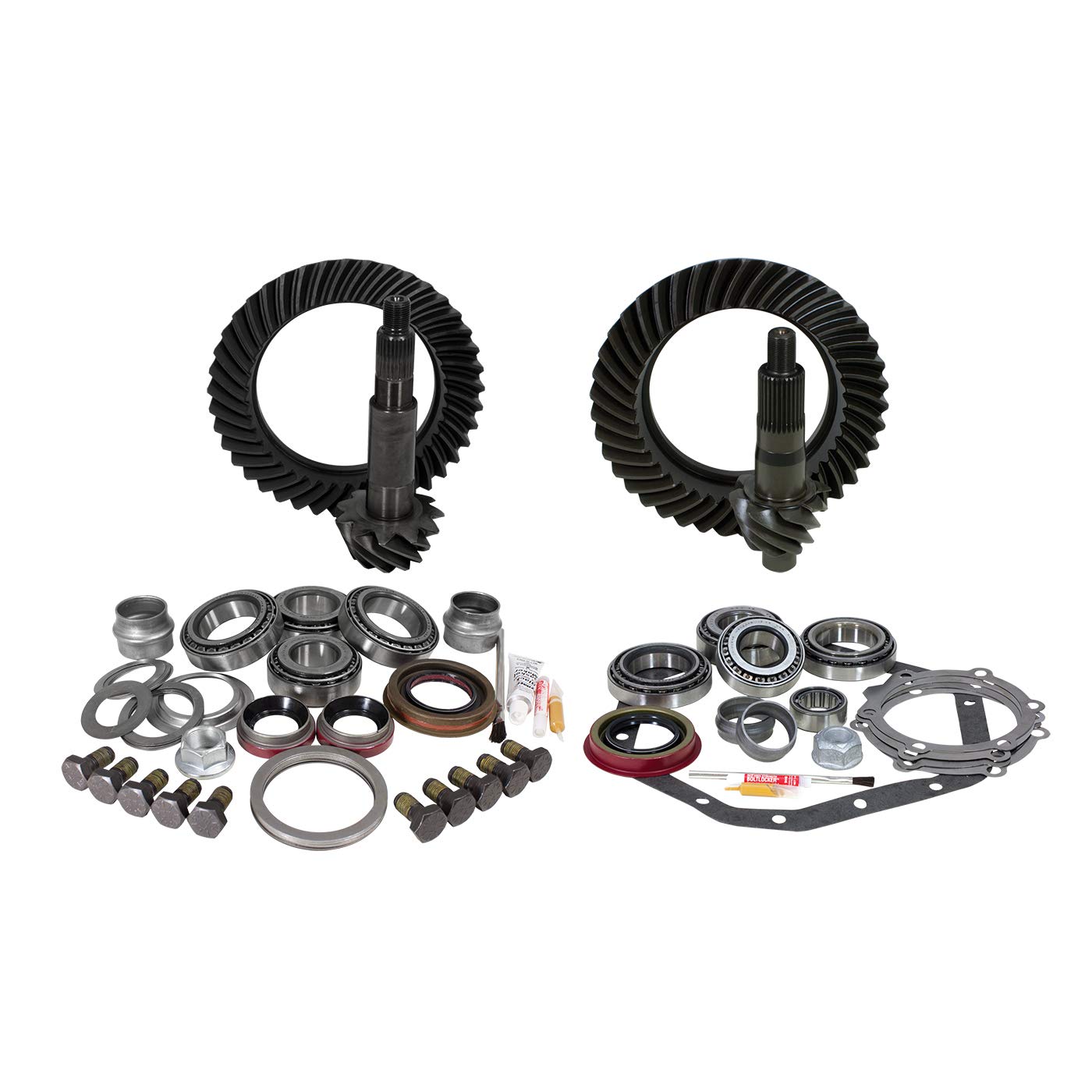 Re-Gear & Installation Kit USA Standard Gear, 5.13 Thick Ratio, Compatible with Reverse Rotation D60/’88-down GM 14T, ZGK044