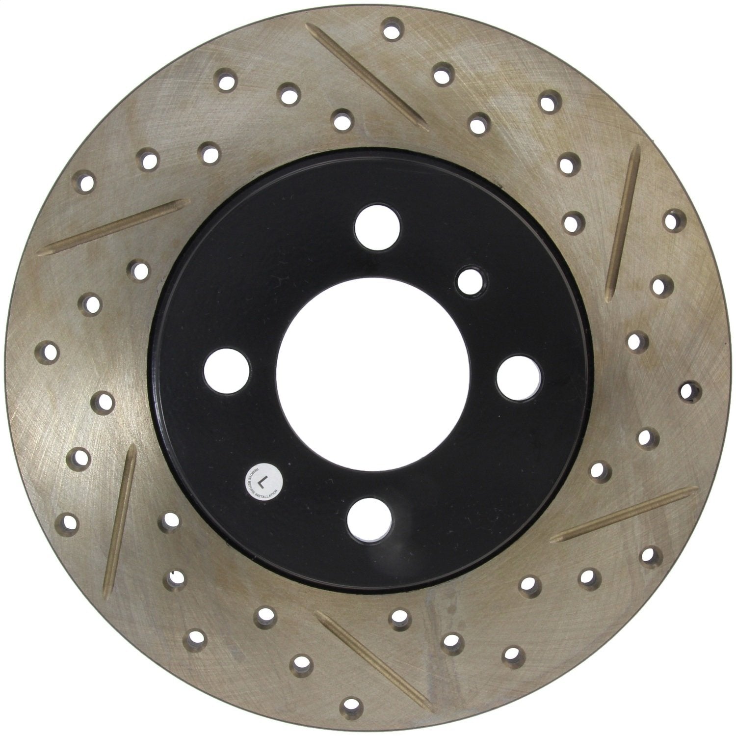 Sport Drilled/Slotted Brake Rotor StopTech 127.34010L (Front Left), 1 Pack