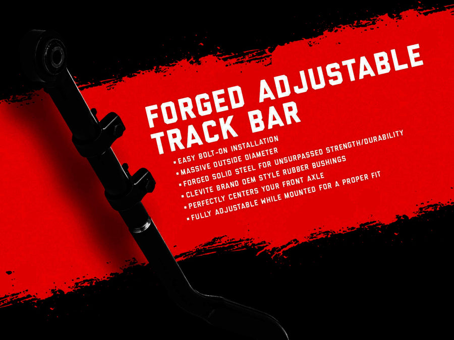 Rough Country Adjustable Front Forged Track Bar for 1984-2001 XJ/ZJ/MJ - 1181