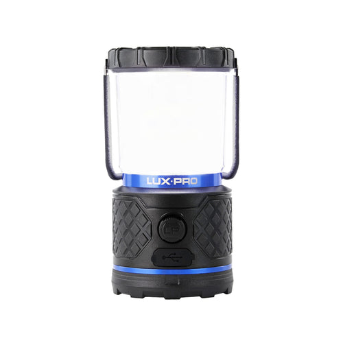 Dual-Power LUXPRO Rechargeable 940 Lumen LED Lantern with Diffused Lens for Up to 155 Hours of Use - Camping Lantern with Built-in Power Bank - Dimmable LED Light with IPX4 Water-Resistant Rating