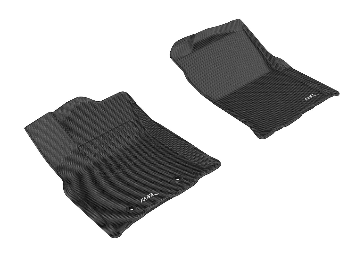 Kagu Floor Mat 3D MAXpider Custom Fit (Black, Passenger'S Side Without Retention) Compatible with Toyota Tacoma Access Cab / Double Cab 2016-2017 - R1