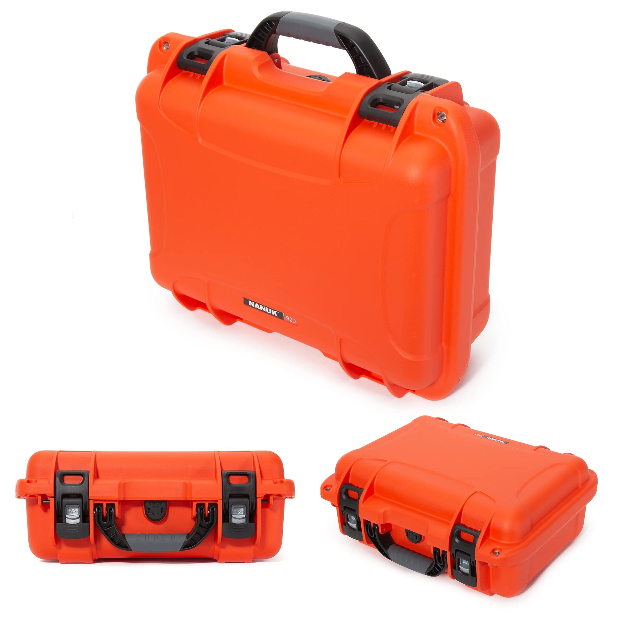 Waterproof Nanuk 920 Hard Case with Padded Dividers - Orange