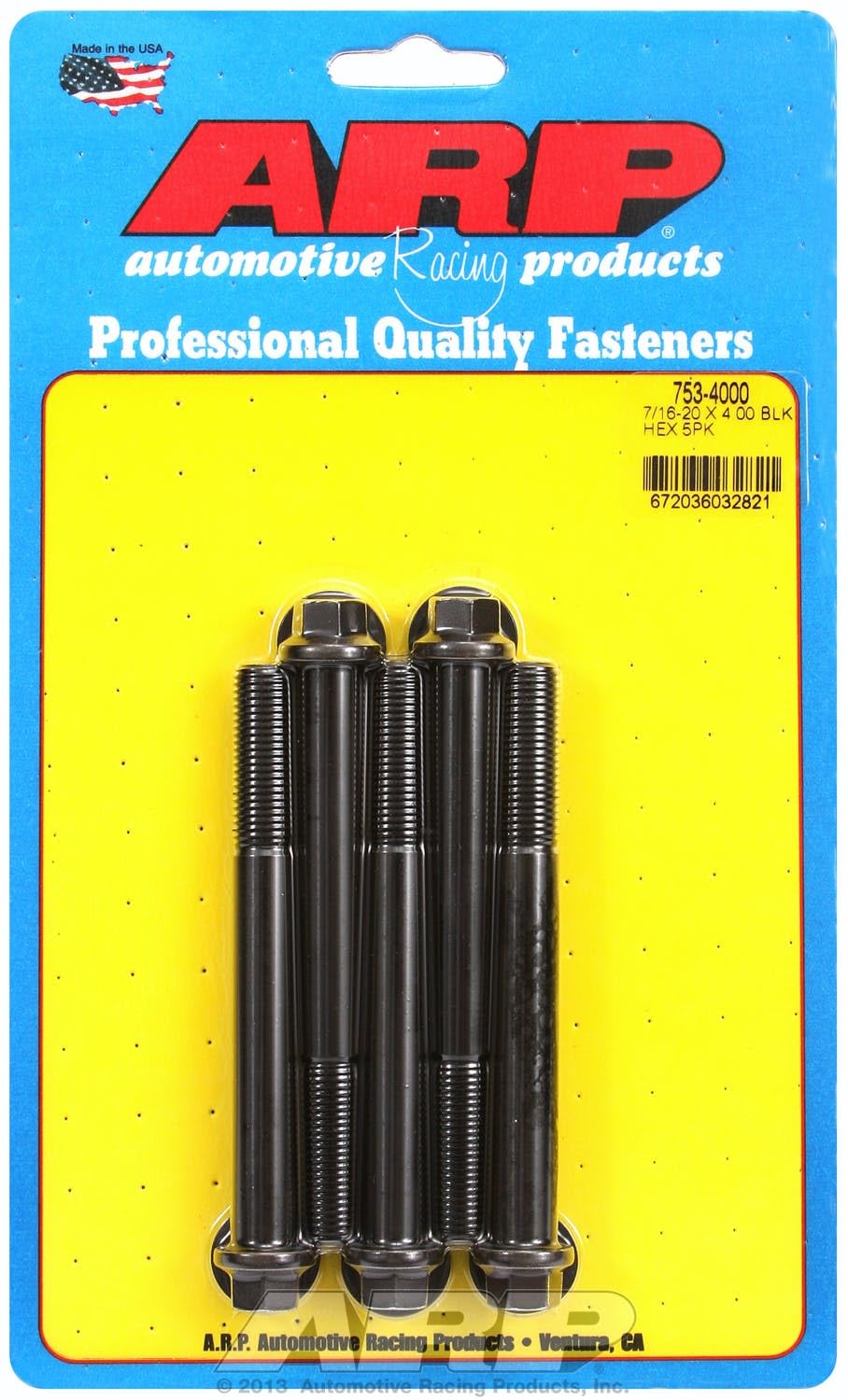Hex ARP (753-4000) Oxide Bolt, Black