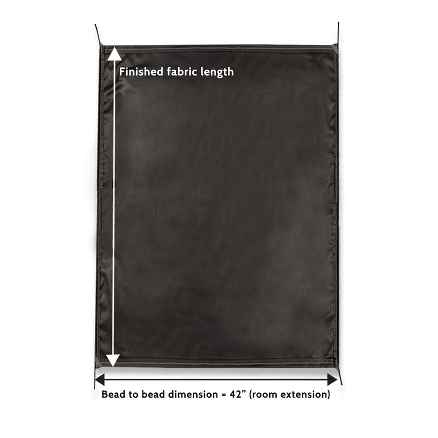 Carefree RV Slideout Awning Fabric Replacement Universal (200" x 157") - Cut to Fit Length, Standard RV Slide Room Extension Awning with FLXguard Protection for Pop Out Room (Black)