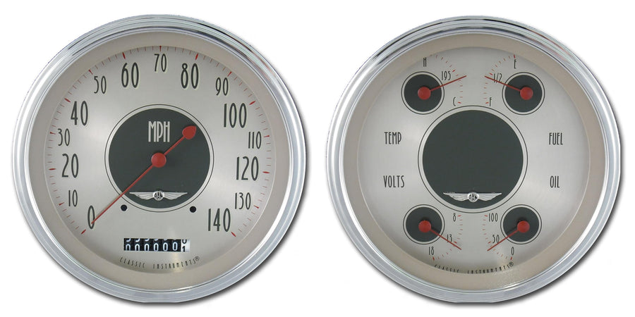 Classic Instruments 1947-1953 Chevy Truck CT47AN52 All American Nickel - Speedometer & Quad