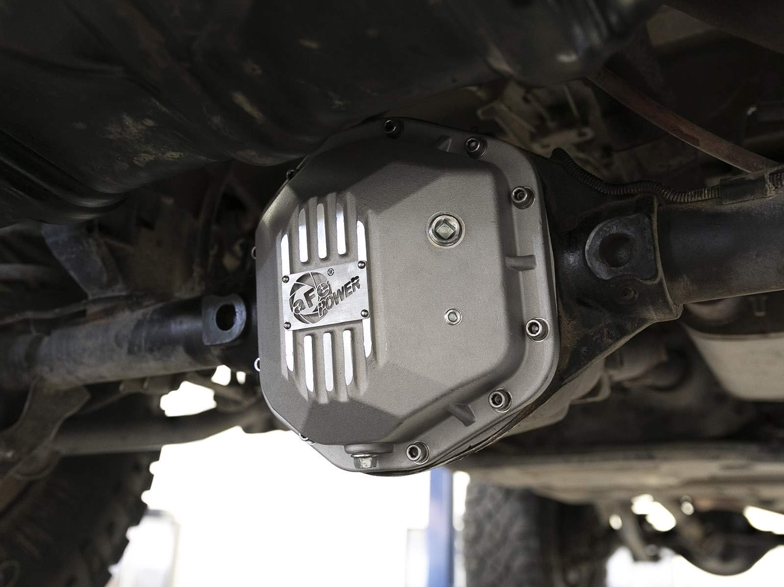 aFe POWER Rear Differential Cover Street Series Raw w/Machined Fins - #46-71110A - Jeep Wrangler (TJ/JK) 97-18