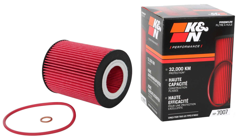 K&N Oil Filter Premium: 20,000 Mile Engine Protection, High Capacity/High Efficiency: Compatible with Select BMW/LAND ROVER/FORD/VOLVO (See Product Description for Select Models), HP-7007