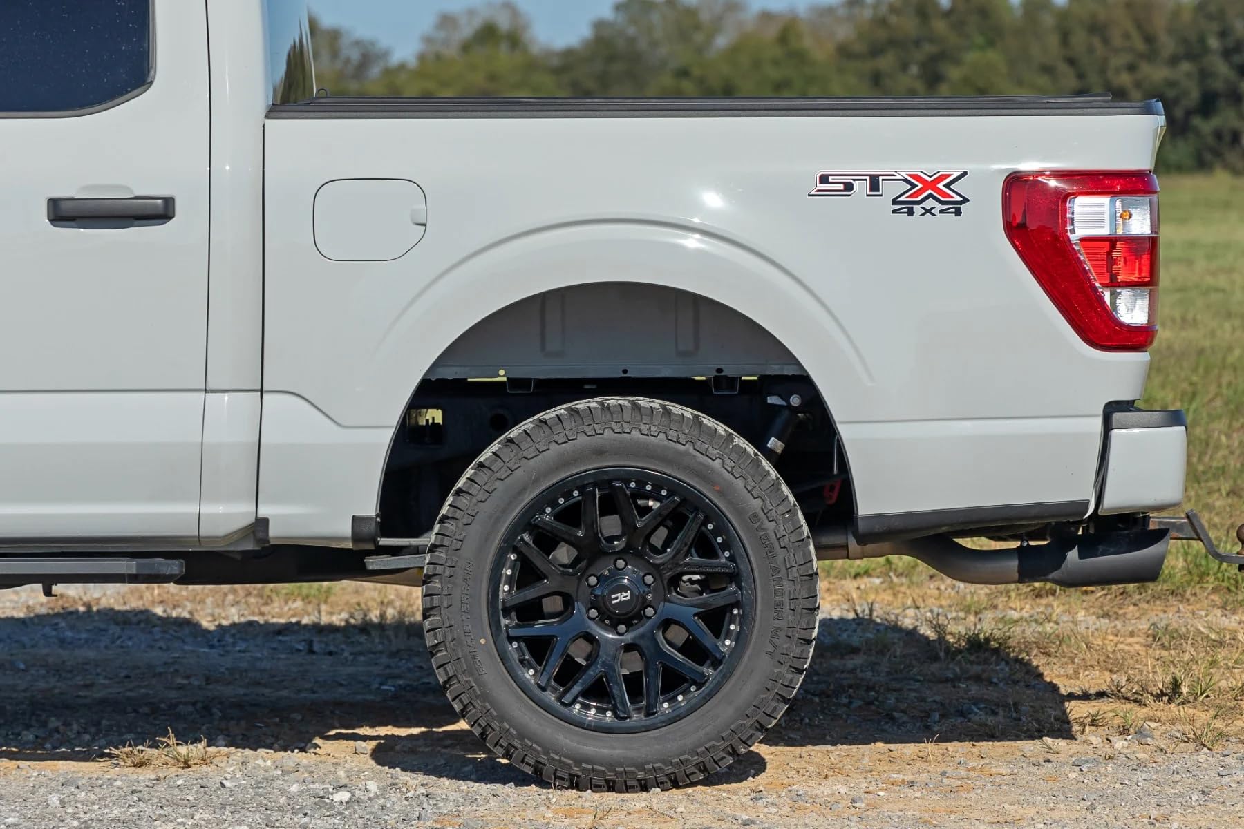 Mud Flap Delete Rough Country for Ford F-150 (2021-2025) - Heavy-Duty Tri-Blend ABS, Easy Install, Includes Rear Deletes
