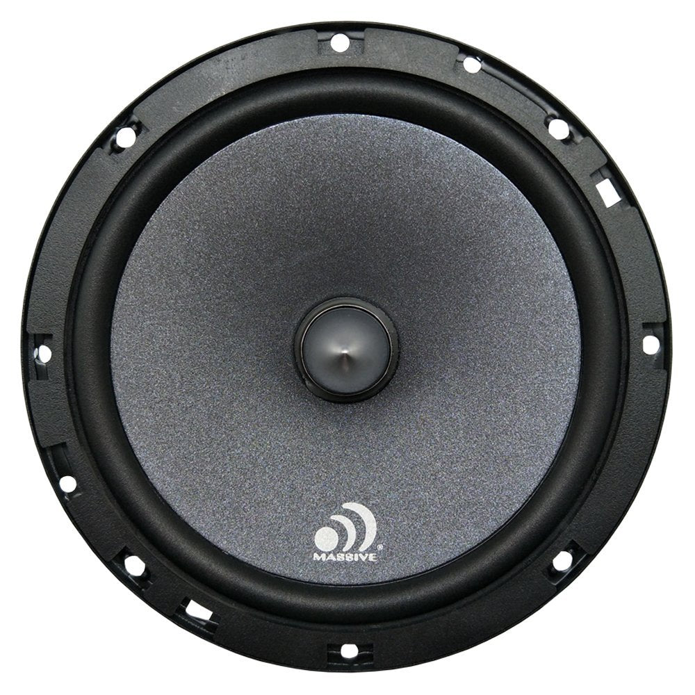 Audio Massive FC6 6.5" | 2-Way Component Speakers – 250W Peak Power, 4 Ohm, Shallow Mount Car Audio System with Tweeters & Crossovers – Premium Sound Upgrade for Cars & Trucks