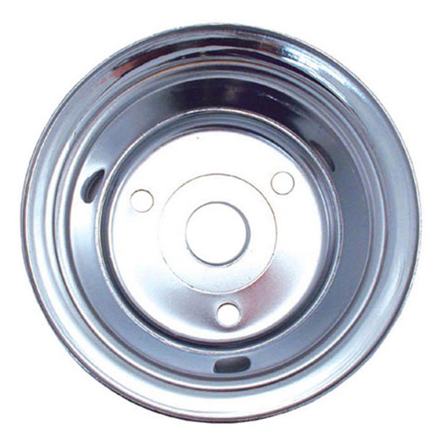 Chrome Plated Spectre Performance 4438 Crankshaft Pulley for Small Block Chevy