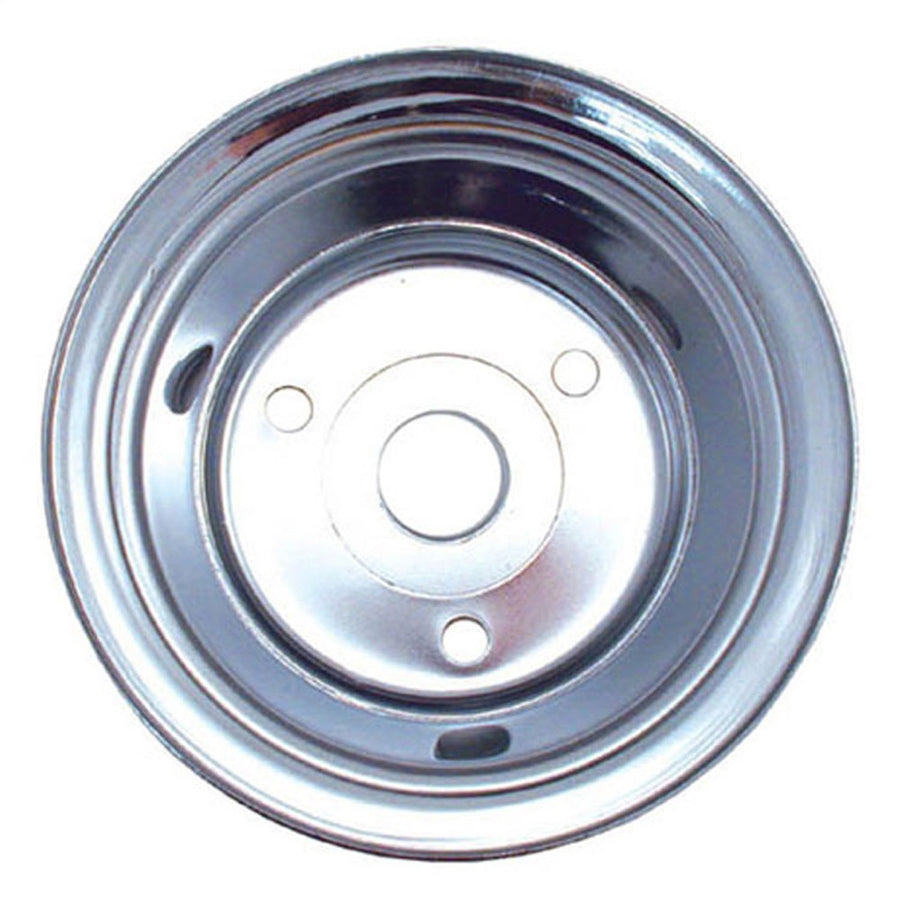 Chrome Plated Spectre Performance 4438 Crankshaft Pulley for Small Block Chevy