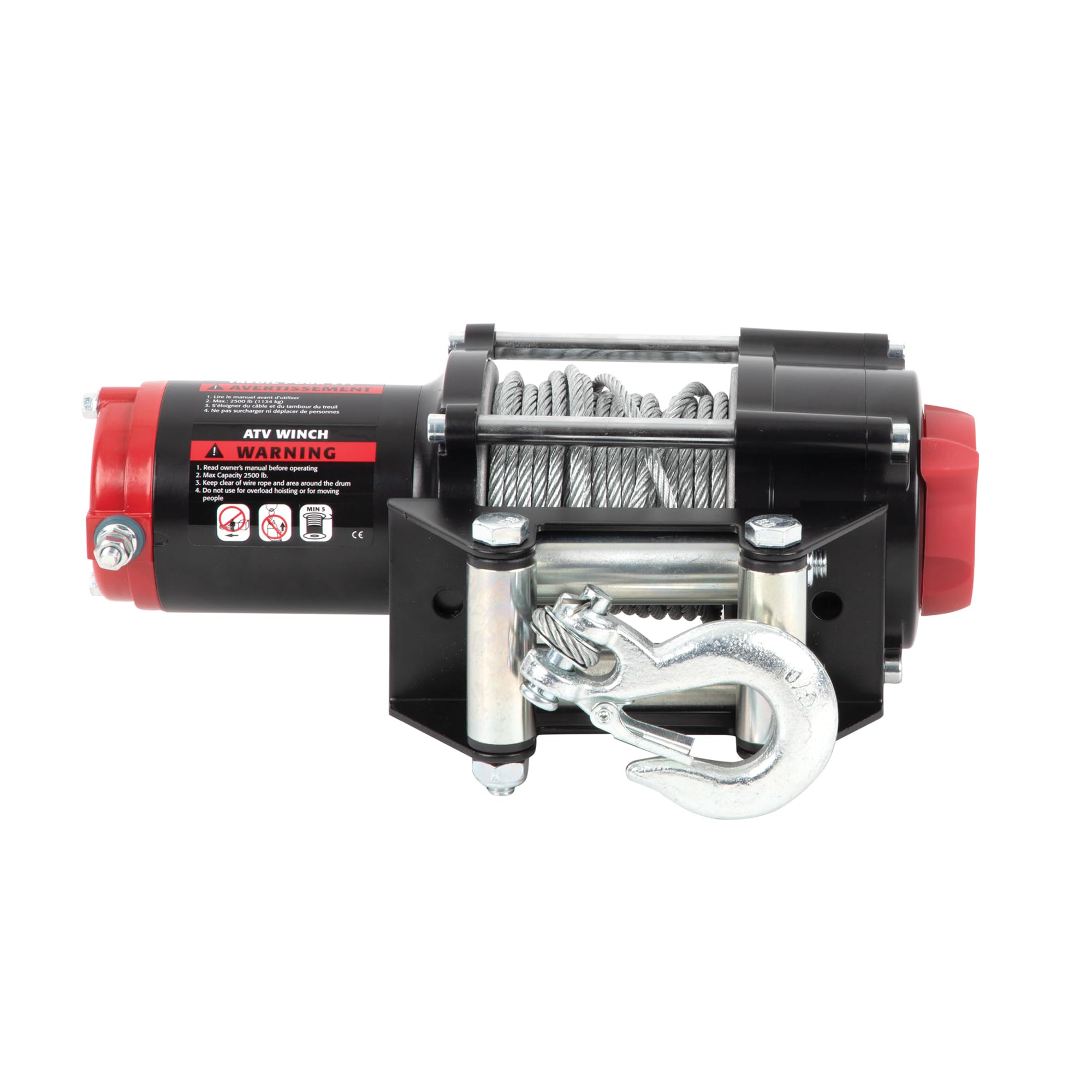 12-Volt Erickson DC 50 ft. 2500 lb. Electric Winch 06422