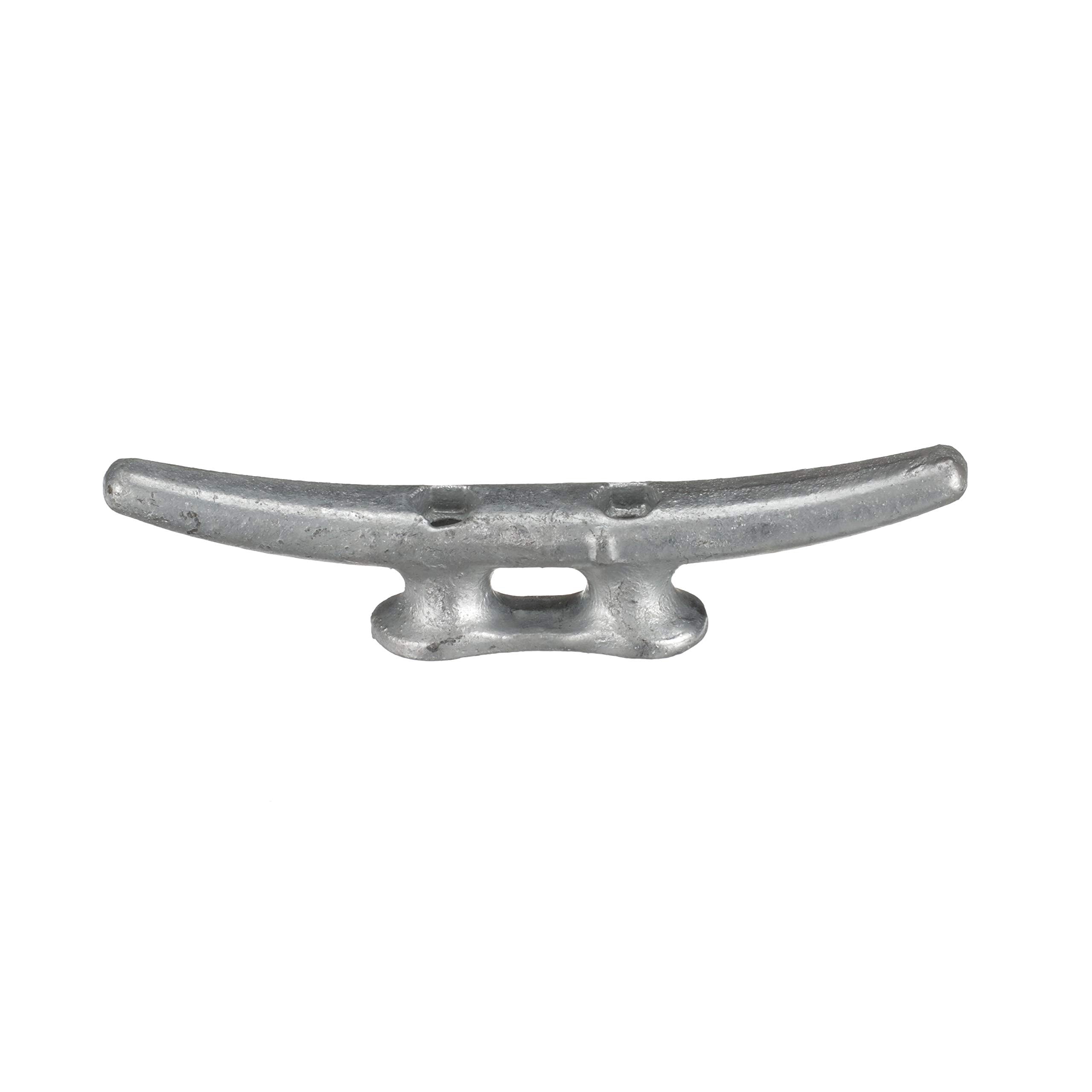 8 in. Long Attwood 12102L3 Cast Iron Cleat — 1 1/8 in. Wide, 1 5/8 in. High, Requires Two (2) 3/8-In. Fasteners, Silver