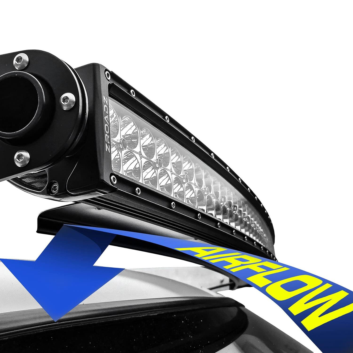 ZROADZ Black LED Light Bar Z330052S Noise Reducer 52" Wind Diffuser