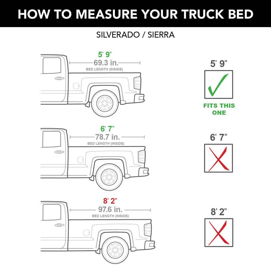 UnderCover RealTruck Lux One-Piece Truck Bed Tonneau Cover | UC1086L-41 | Fits 2007 - 2013 GMC Sierra 1500 41(GBA)(WA8555) - Black 5' 9" Bed (69.3")