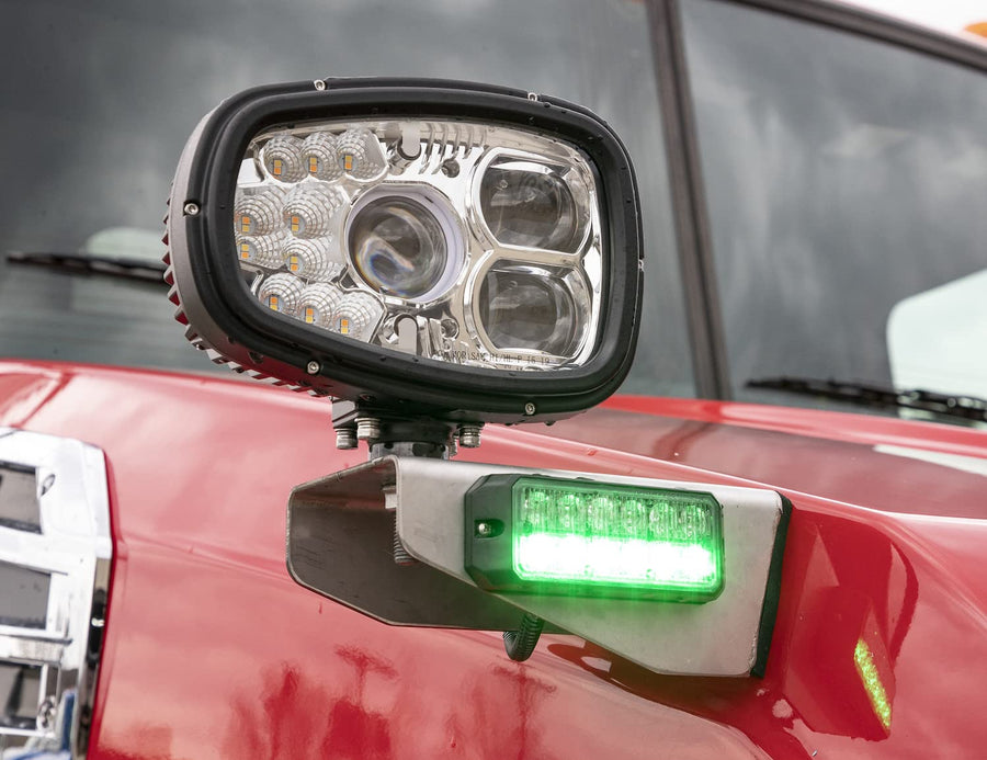 PLB12S Buyers Products Truck Hood Light Brackets For Use With Single Stud Plow Lights, Stainless Steel