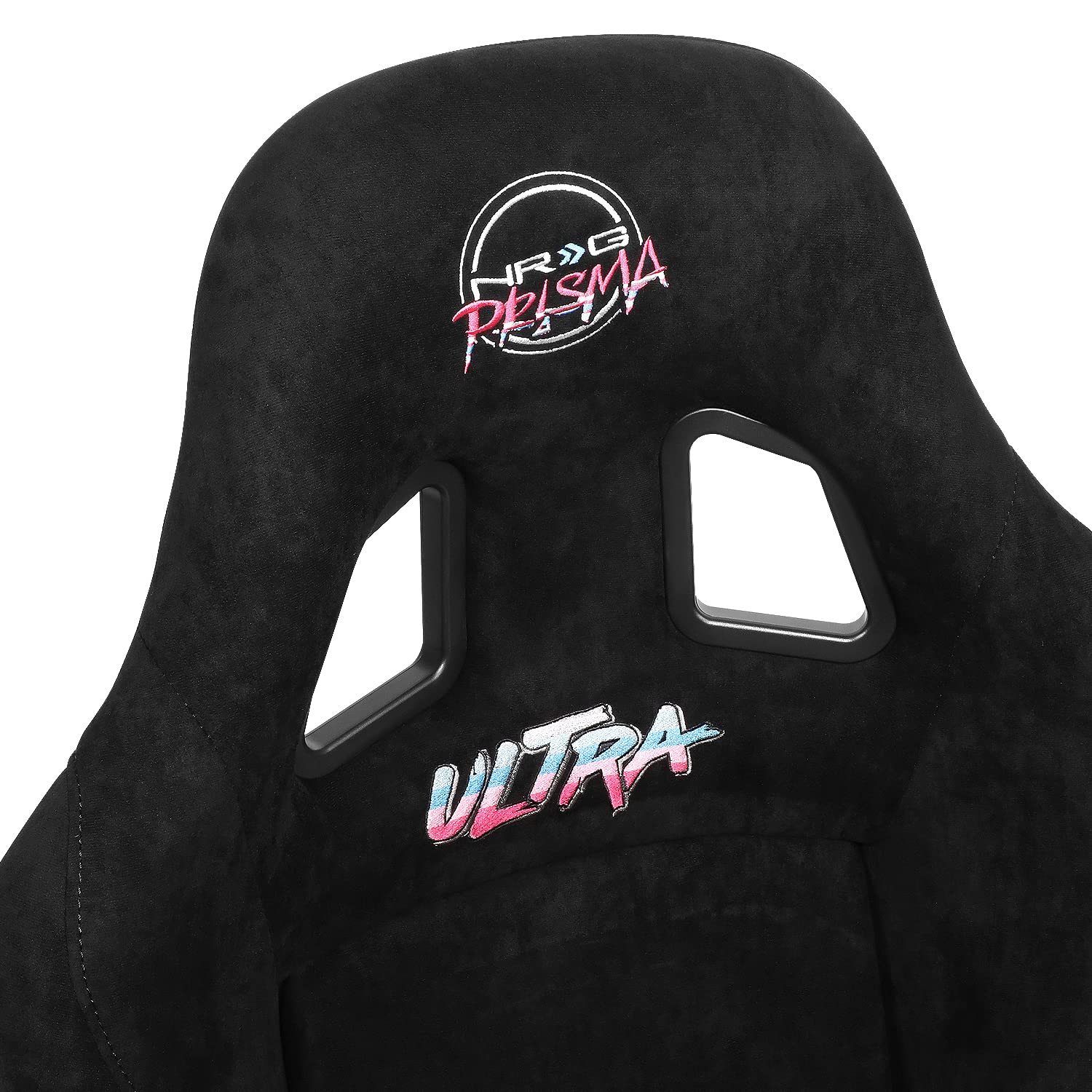 NRG Innovations Universal Fixed Back NRG-FRP-303BK-ULTRA Bucket Racing Seat with Side Mount Adapters for 6-Point Harnesses, Size M, Black Seat Cover, 22" W X 34" H X 21" D