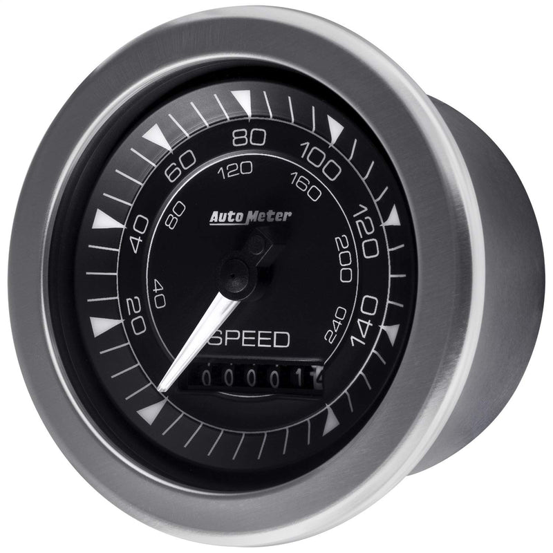 Speedometer Auto Meter 8188 Gauge, 3 3/8", 160Mph, Elec. Programmable, Chrono