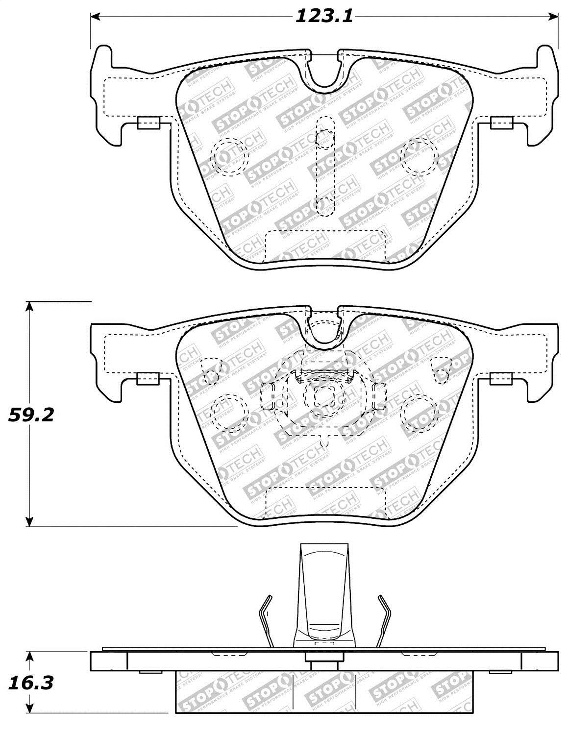 Brake Pads StopTech 305.10420 Street Select with Hardware