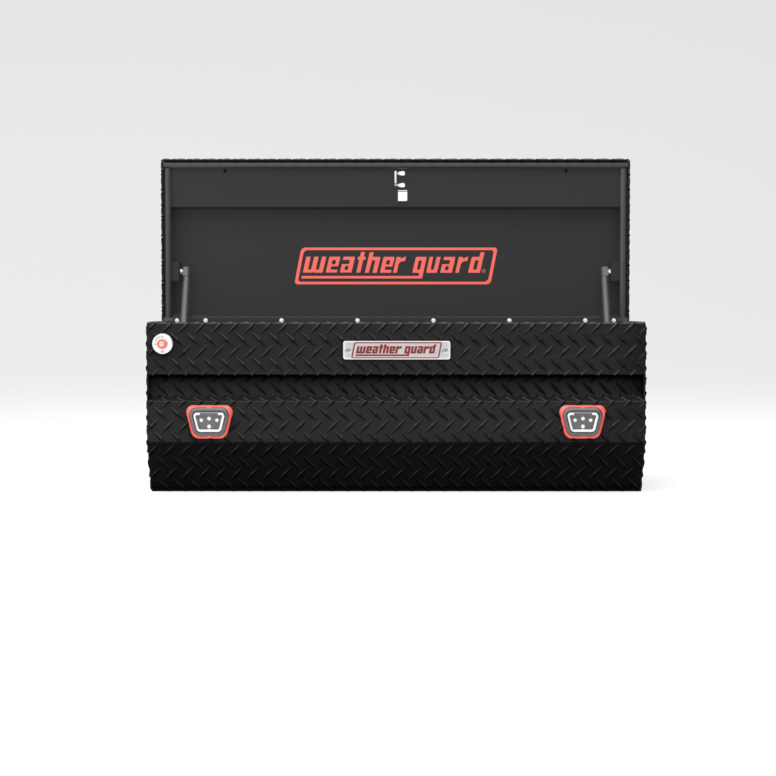 624-52-04 Weather Guard Aluminum All-Purpose Truck Tool Chest, Fits Full and Compact Size Trucks, 8.5 cu ft Storage Capacity (Matte Black)