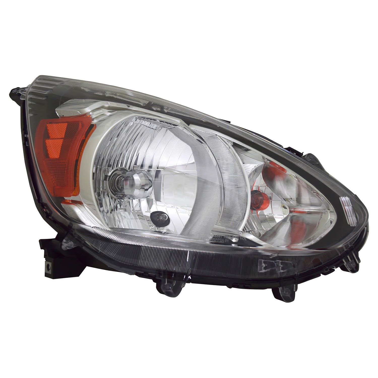 Right TYC Headlight Assembly Compatible with 2014-2020 Mitsubishi Mirage