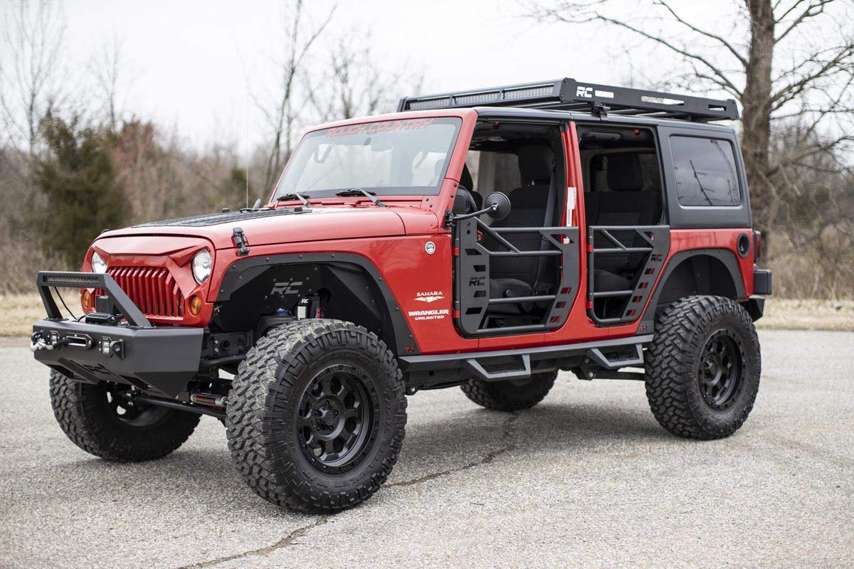 Steel Tube Doors Rough Country for 2007-2018 Jeep Wrangler JK/JKU - 10588